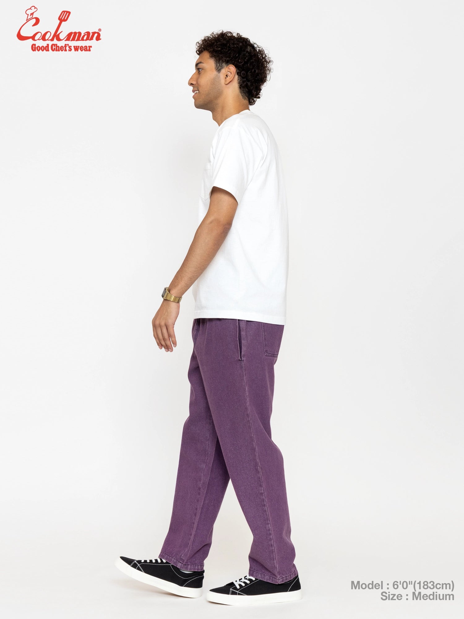 Chef Pants Semiwide - Denim : Purple
