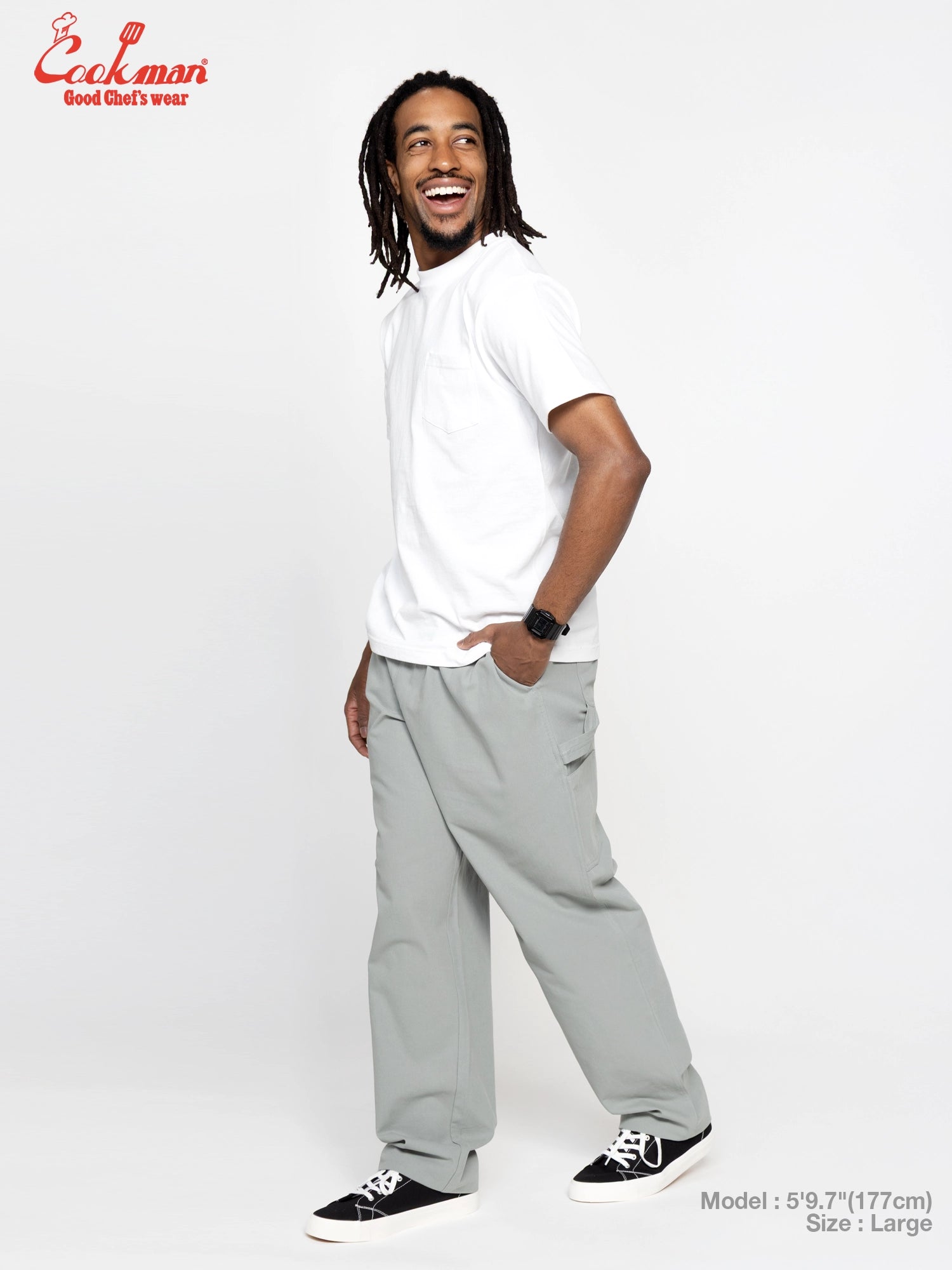 Cookman Carpenter's Pants :  Canvas - Still Water