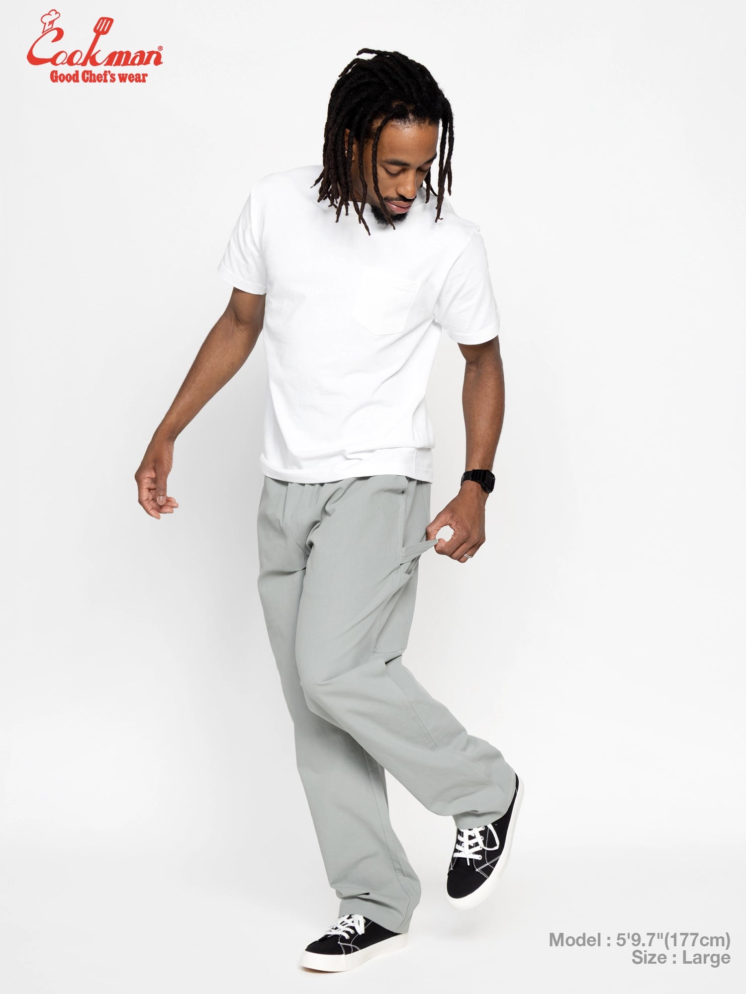 Cookman Carpenter's Pants :  Canvas - Still Water