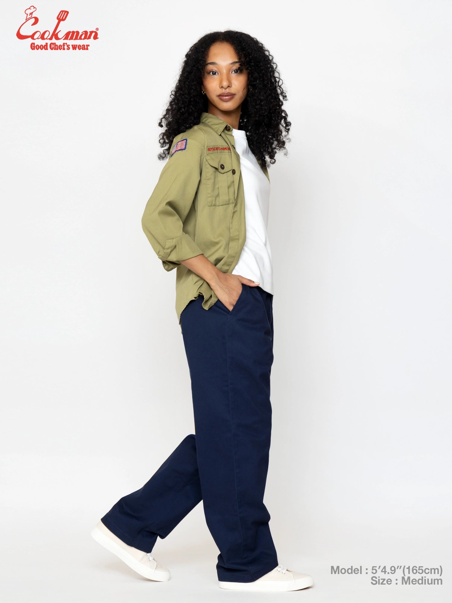 Cookman Heritage Wide Pants Heavy Twill - Navy