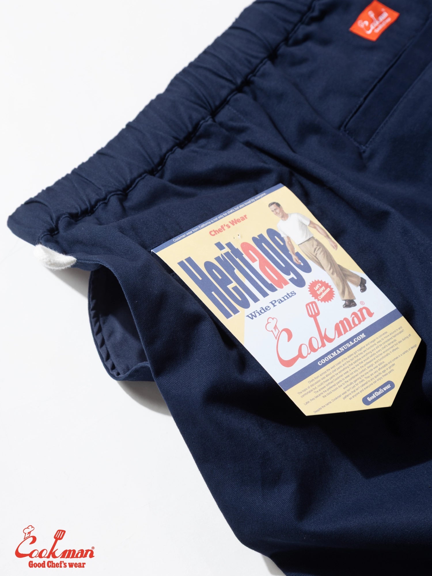 Cookman Heritage Wide Pants Heavy Twill - Navy