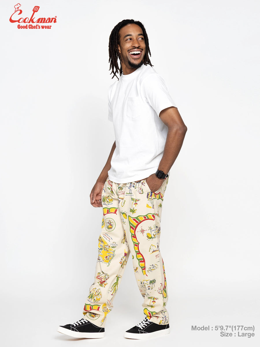 Chef Pants - Souvenir Map California
