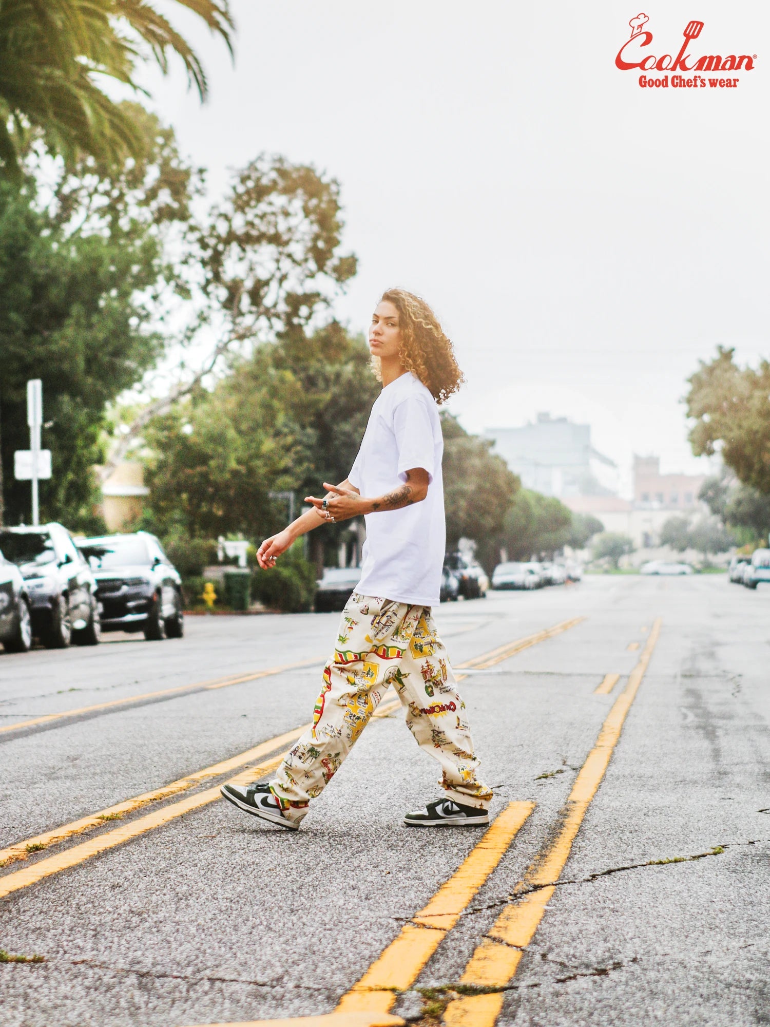 Cookman Chef Pants - Souvenir Map California