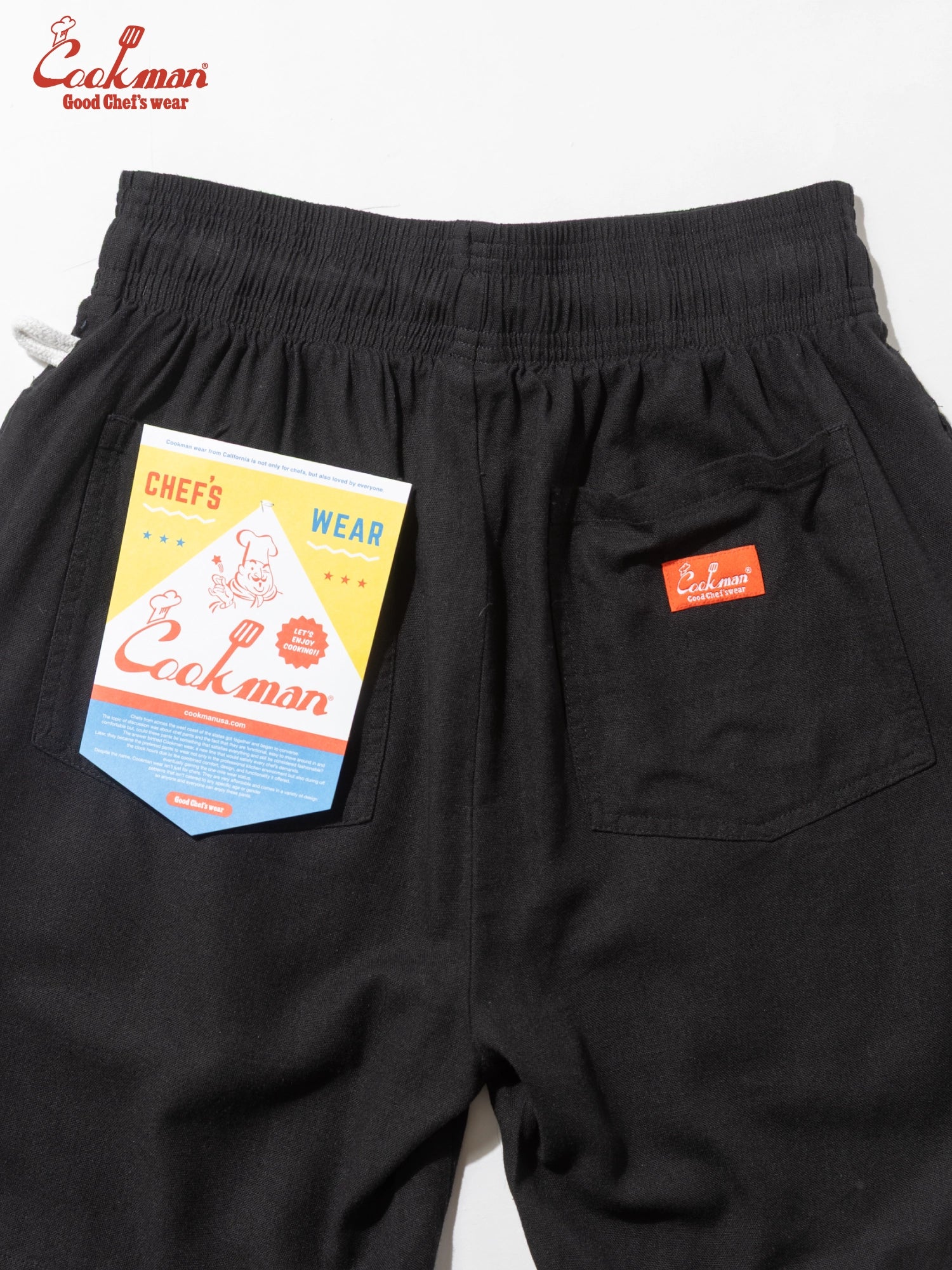 Chef Short Pants - Linen : Black