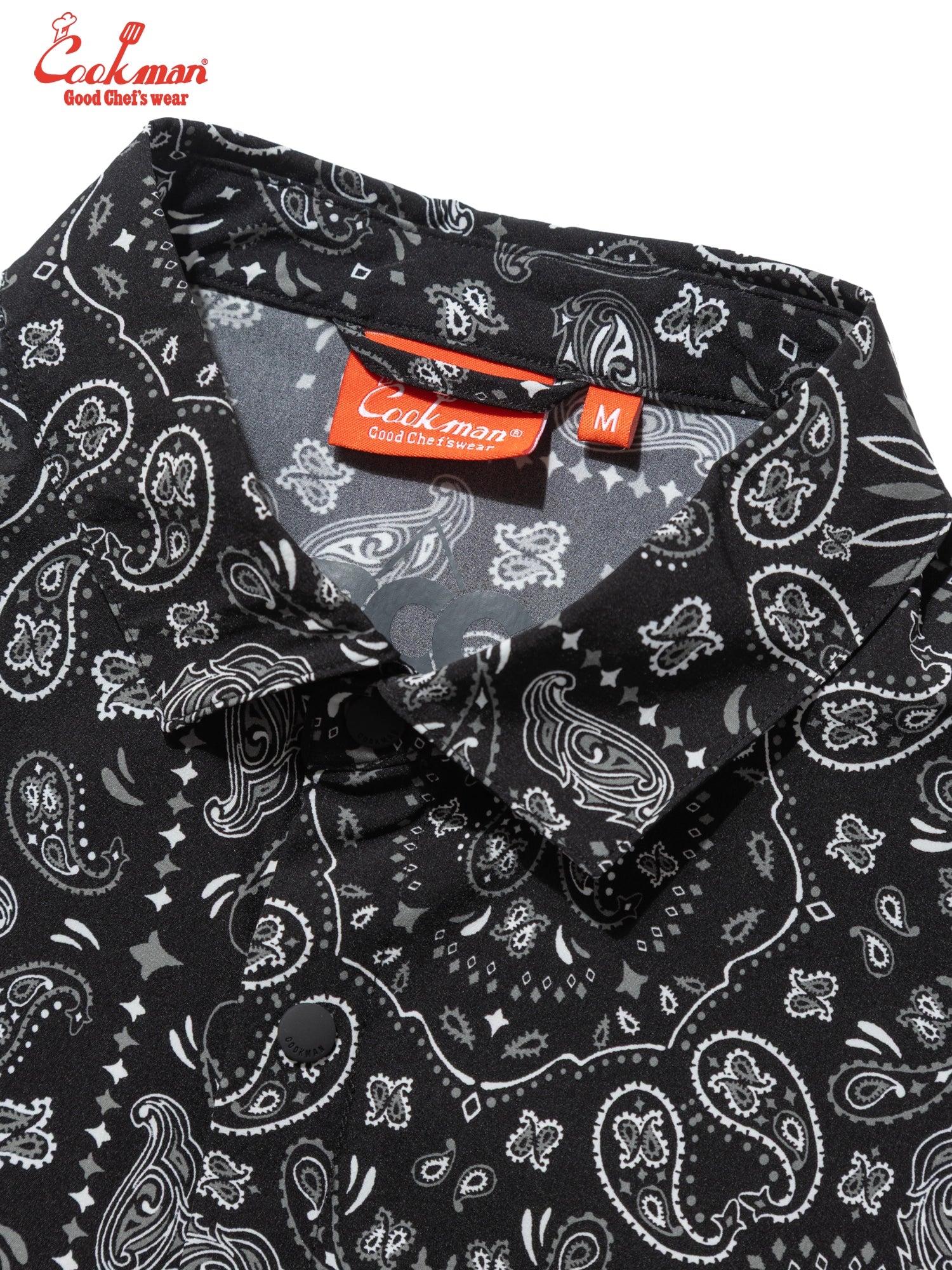 Work Shirts Short Sleeve Light -  Paisley : Black