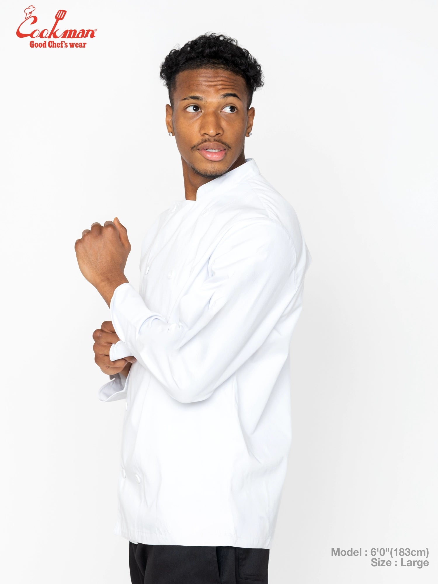 Chef Coat Long Sleeve Vented : White
