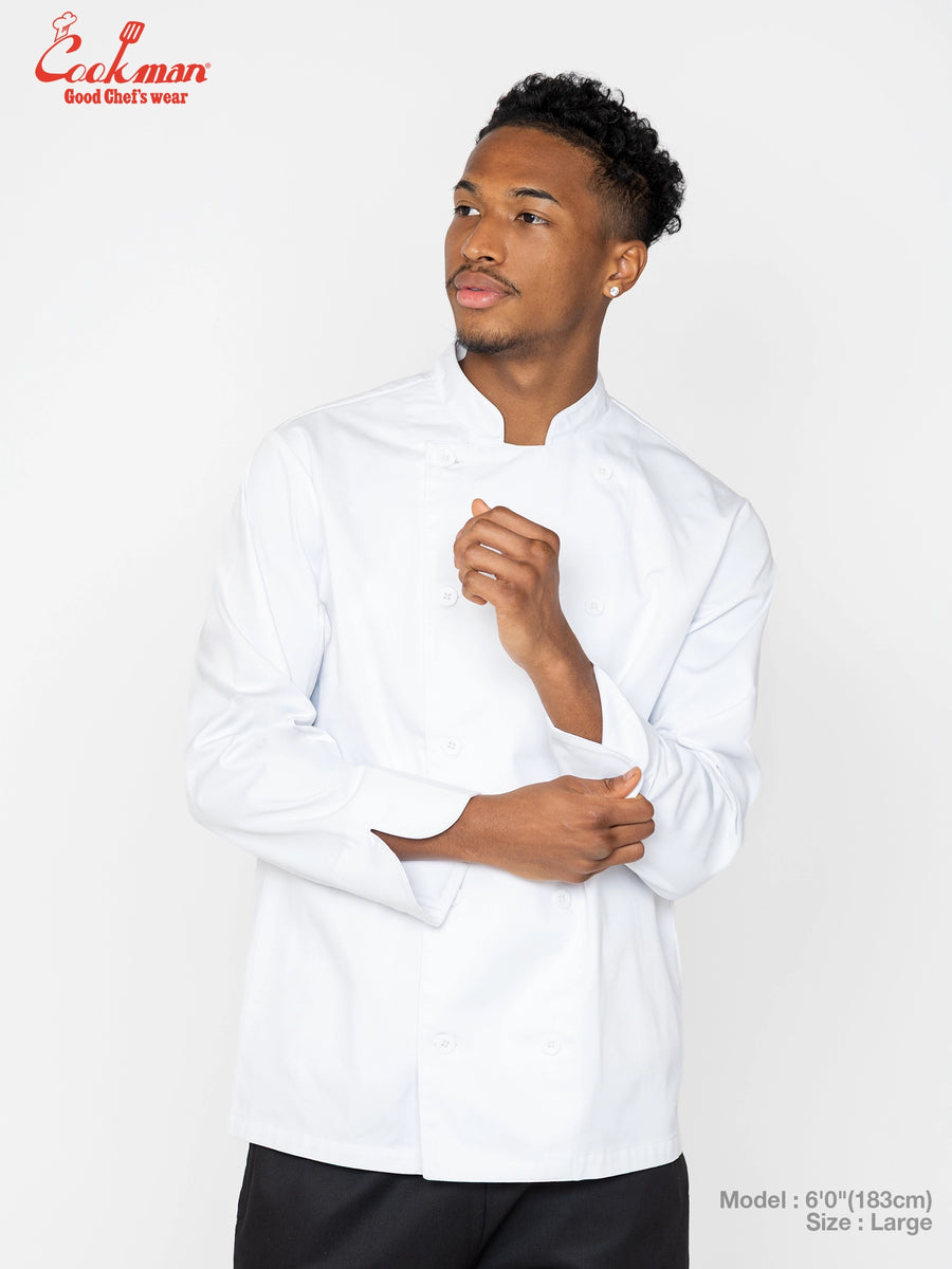 Chef Coat Long Sleeve Vented : White