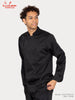 Chef Coat Long Sleeve Vented : Black