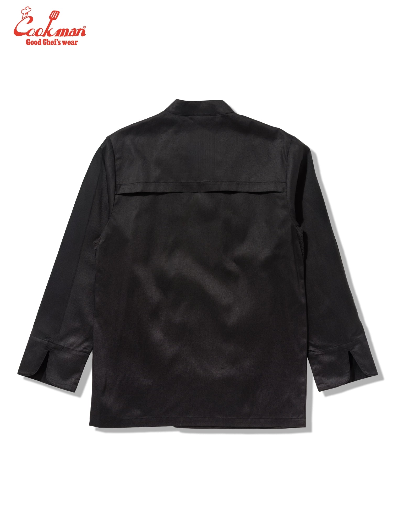 Cookman Chef Coat Long Sleeve Vented : Black