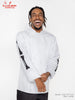 Chef Coat Long Sleeve Vented - Skull Bone : White