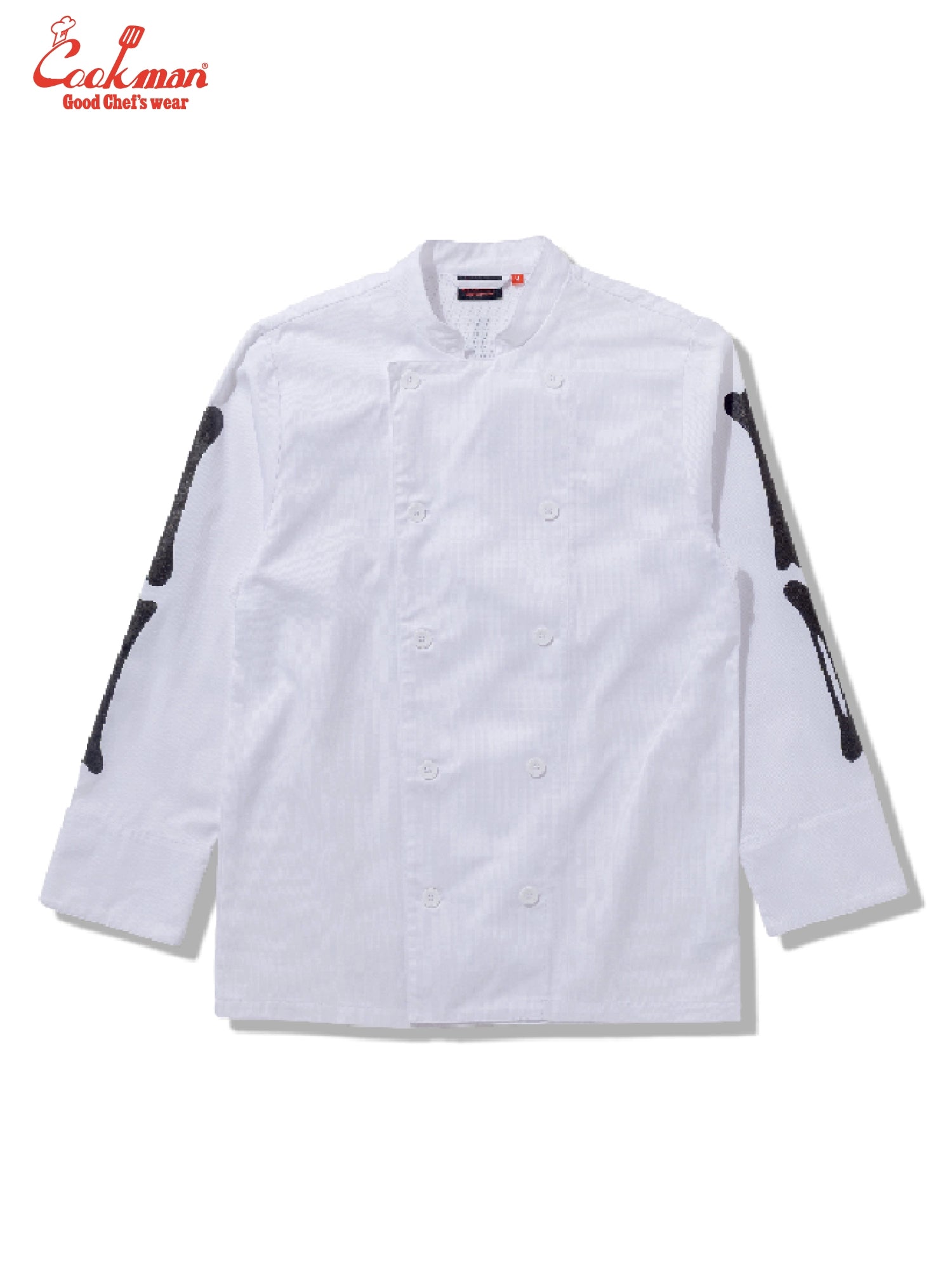 Chef Coat Long Sleeve Vented - Skull Bone : White