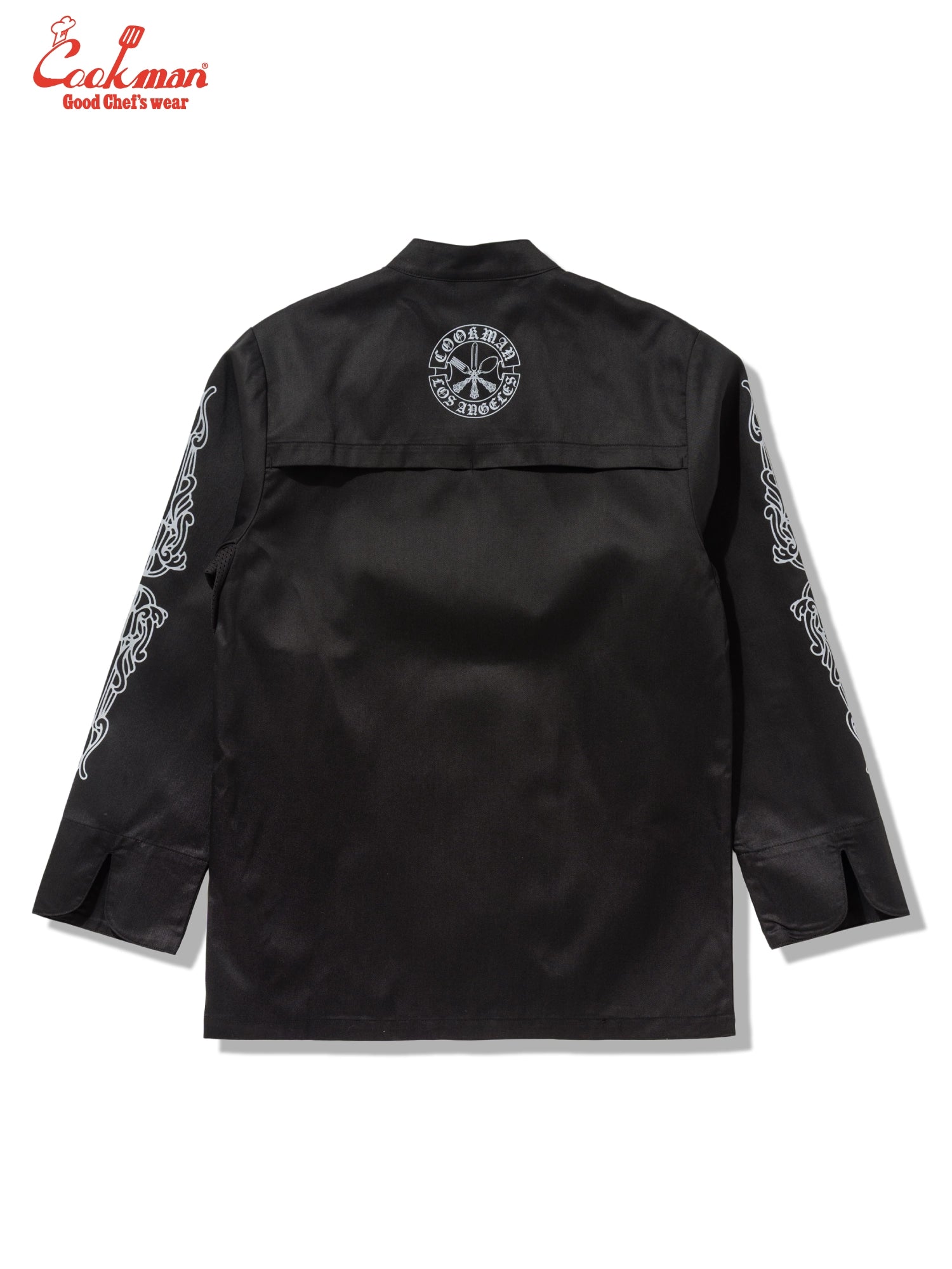 Chef Coat Long Sleeve Vented - Cutlery : Black