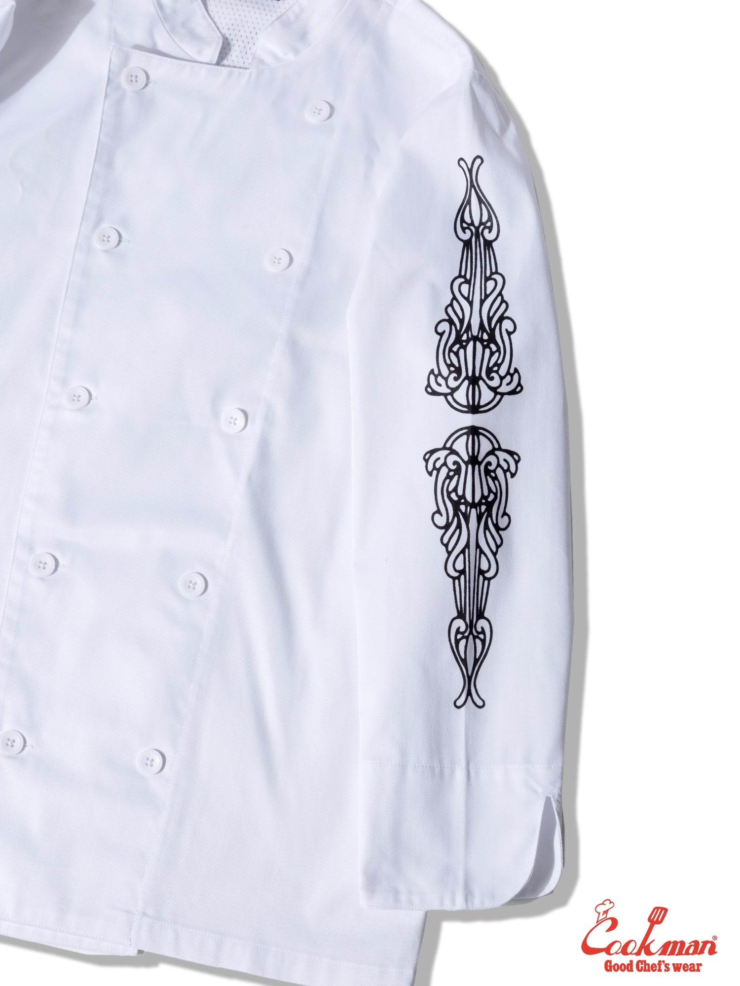 Chef Coat Long Sleeve Vented - Cutlery : White
