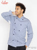 Chef Coat Long Sleeve Vented - Gingham : Navy