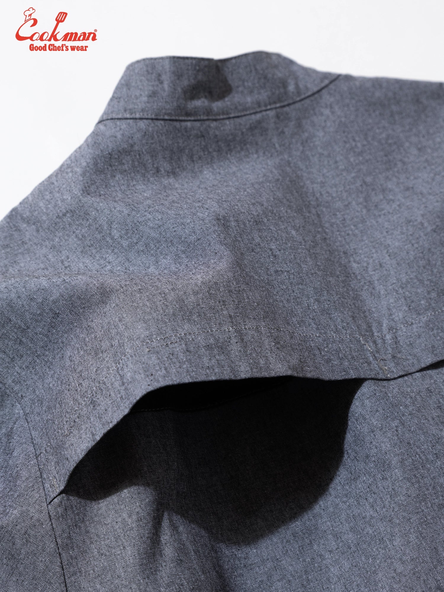 Cookman Chef Coat Long Sleeve Vented - Chambray : Black