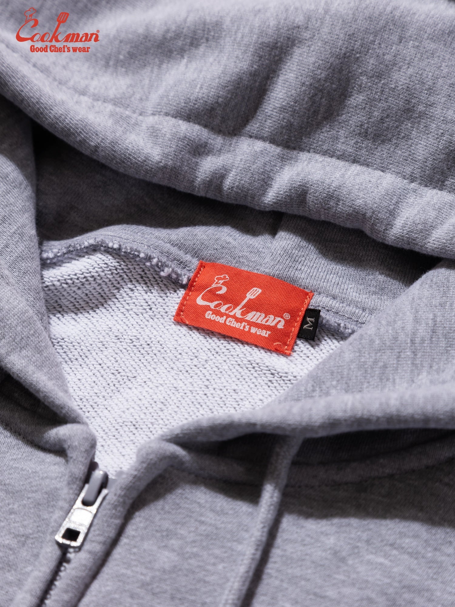 Zip-up Hoodie - Chef Hat LA : Heather Gray