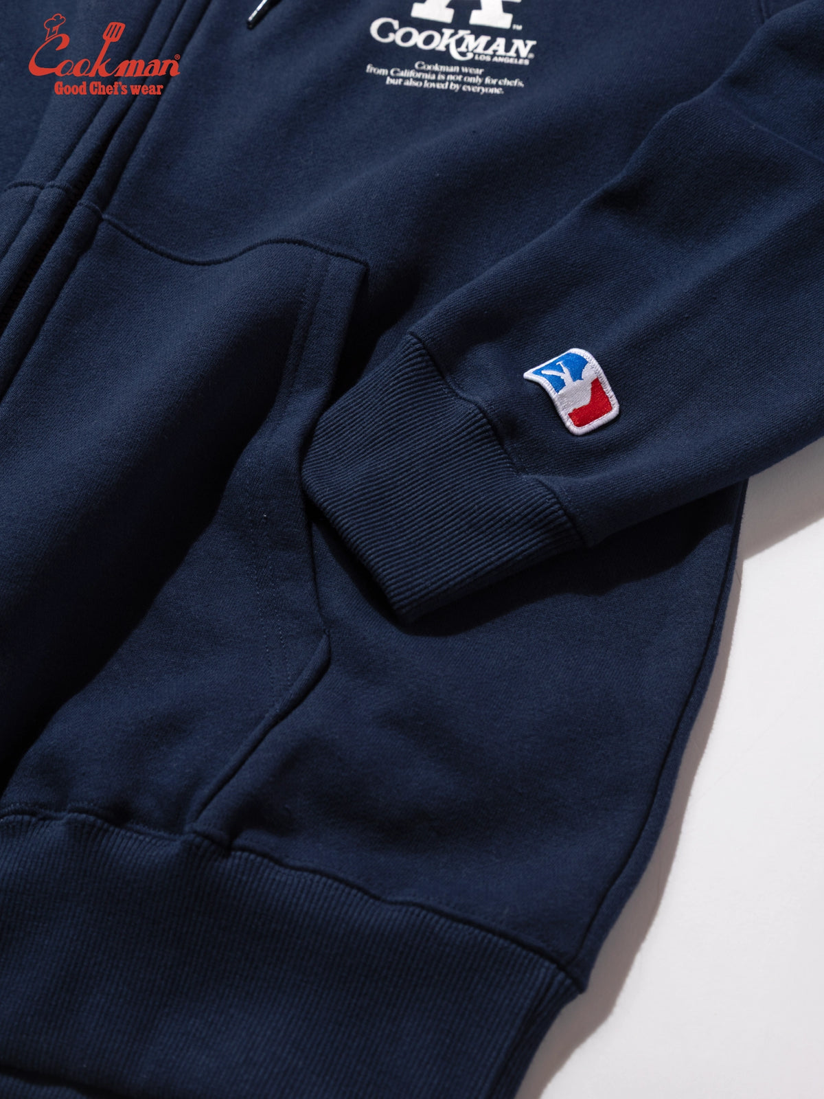 Zip-up Hoodie - Chef Hat LA : Navy