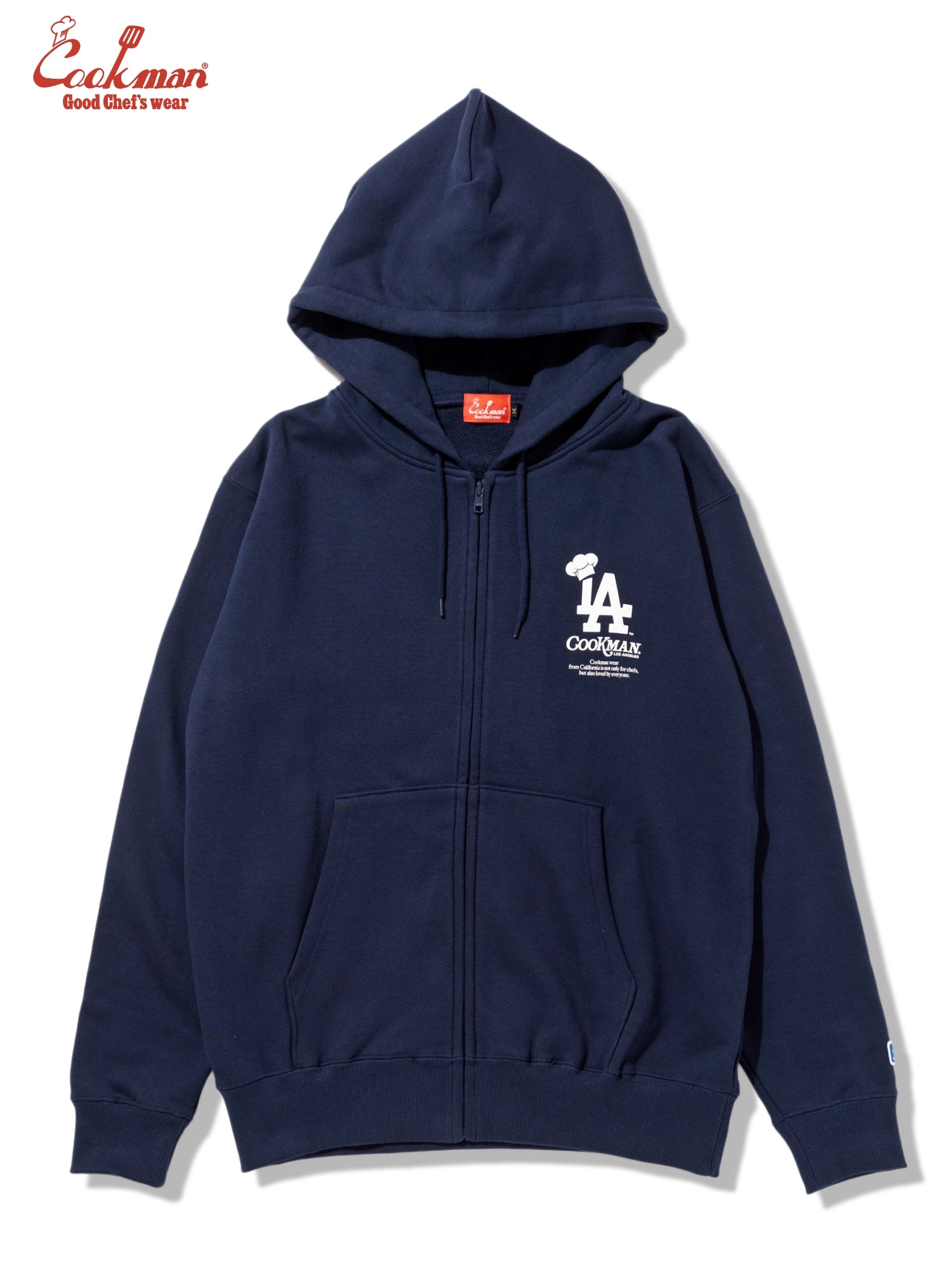 Zip-up Hoodie - Chef Hat LA : Navy