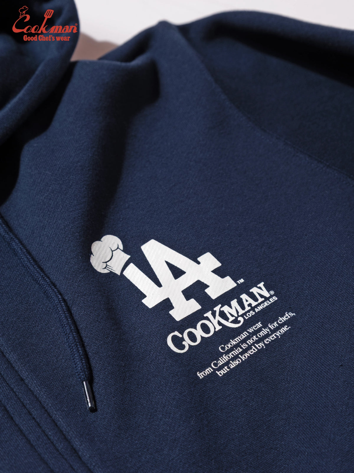 Zip-up Hoodie - Chef Hat LA : Navy