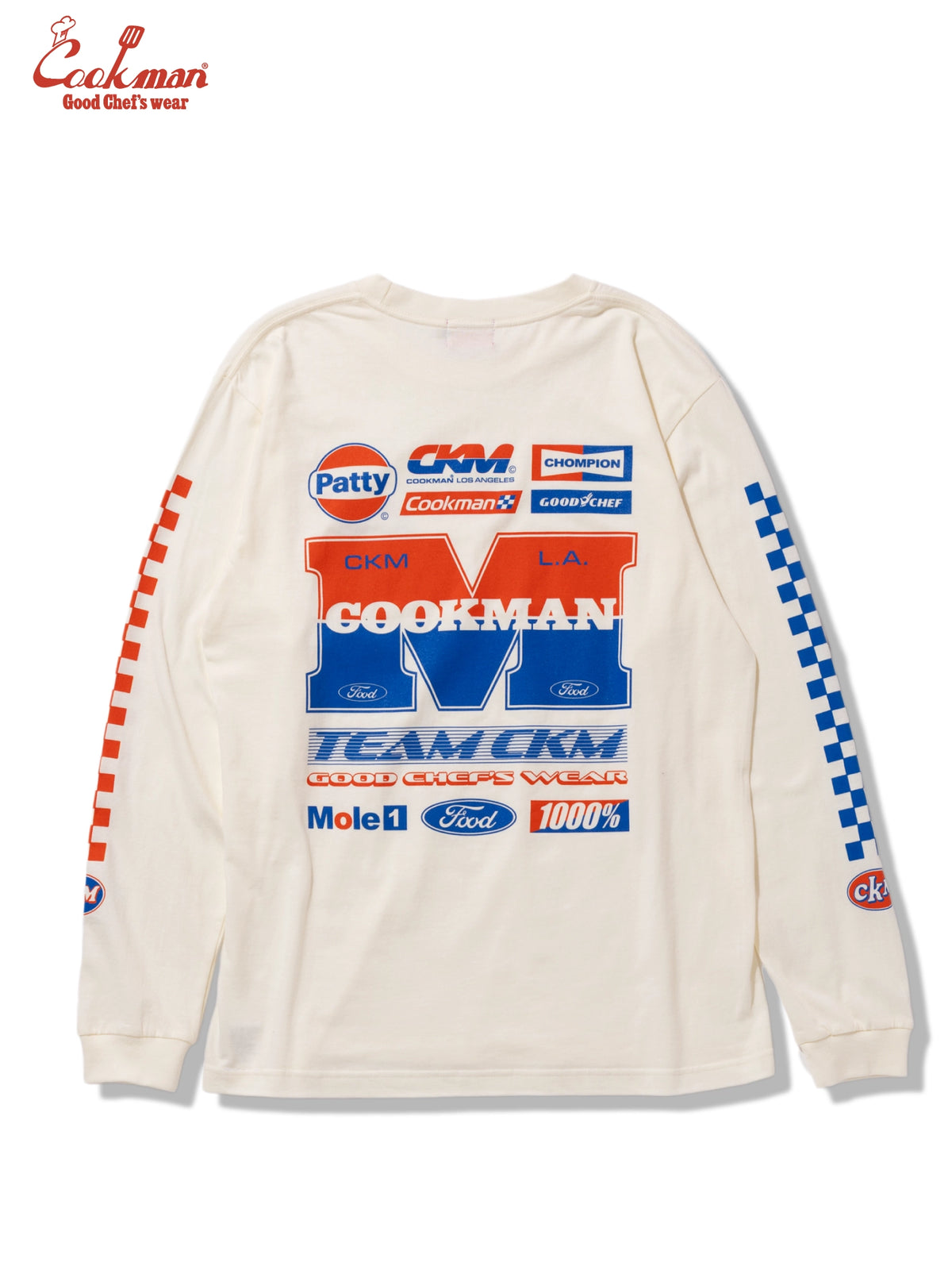 Long Sleeve Tees - Race : Off White
