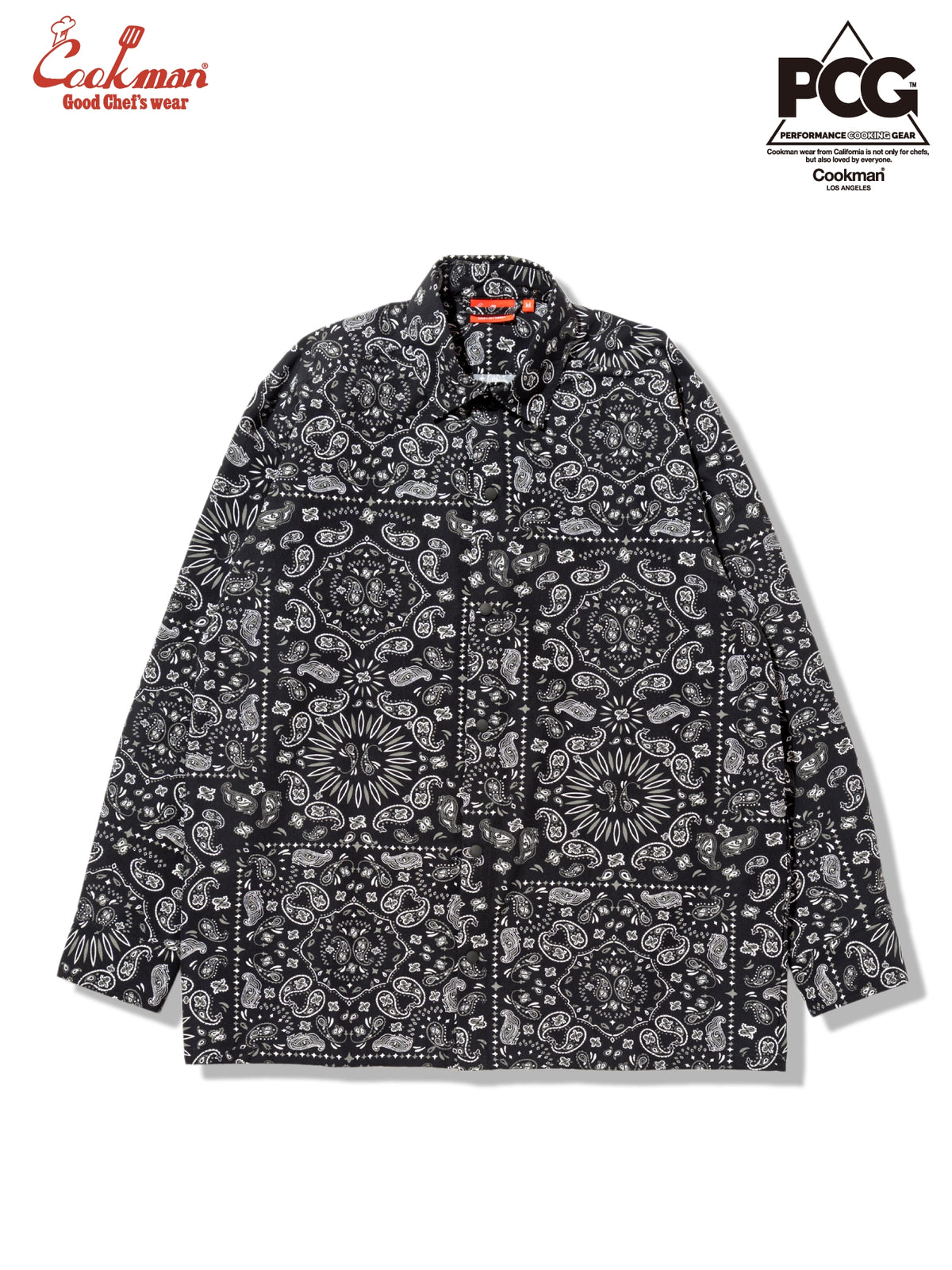 Work Shirts Long Sleeve - Paisley : Black