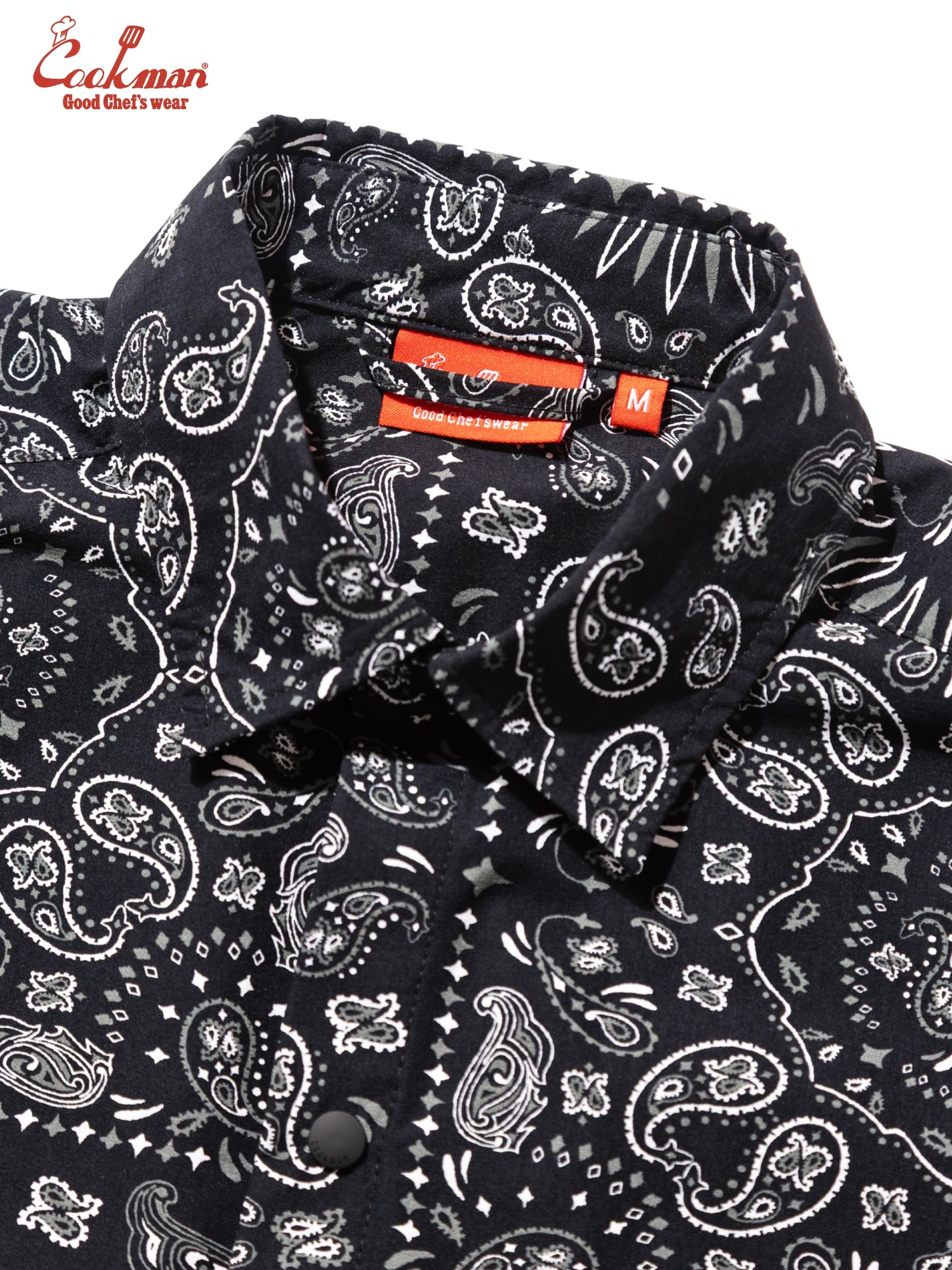 Work Shirts Long Sleeve - Paisley : Black