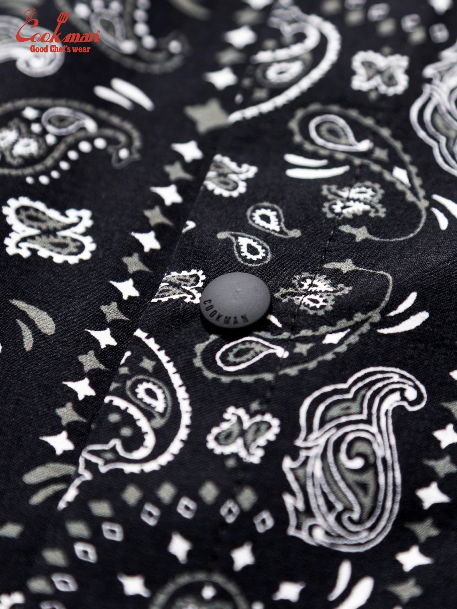 Work Shirts Long Sleeve - Paisley : Black