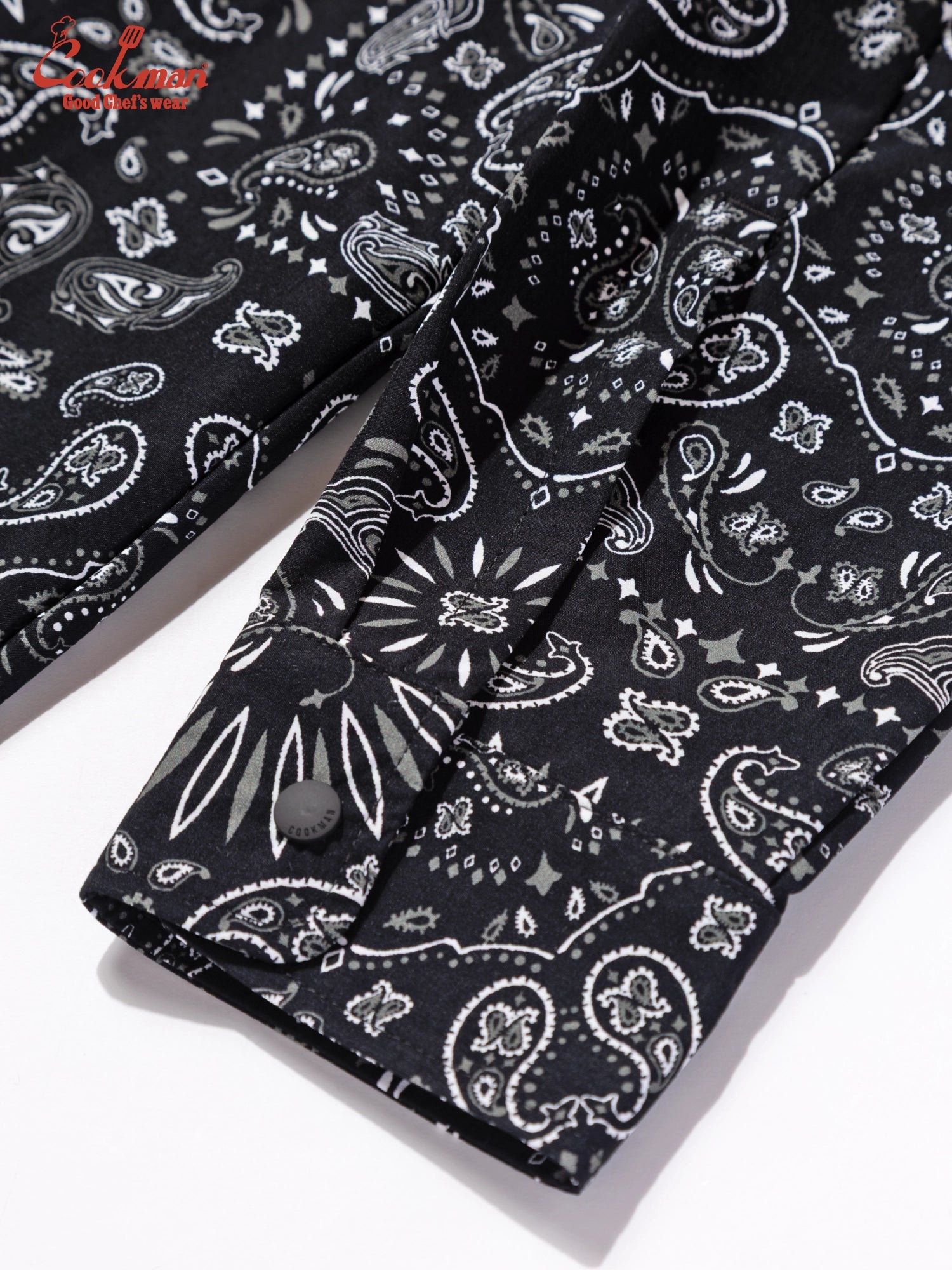 Work Shirts Long Sleeve - Paisley : Black