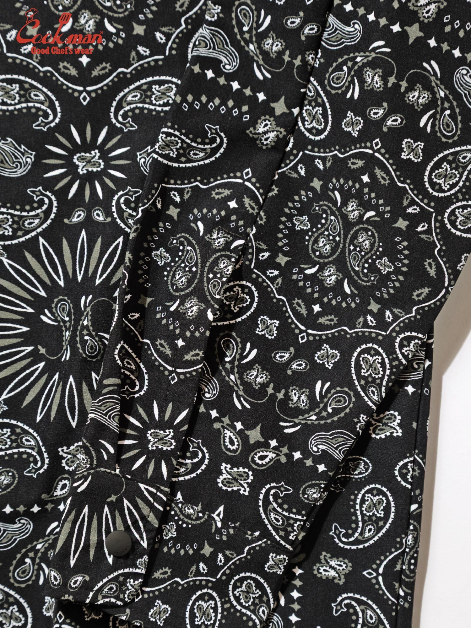 Work Shirts Long Sleeve - Paisley : Black