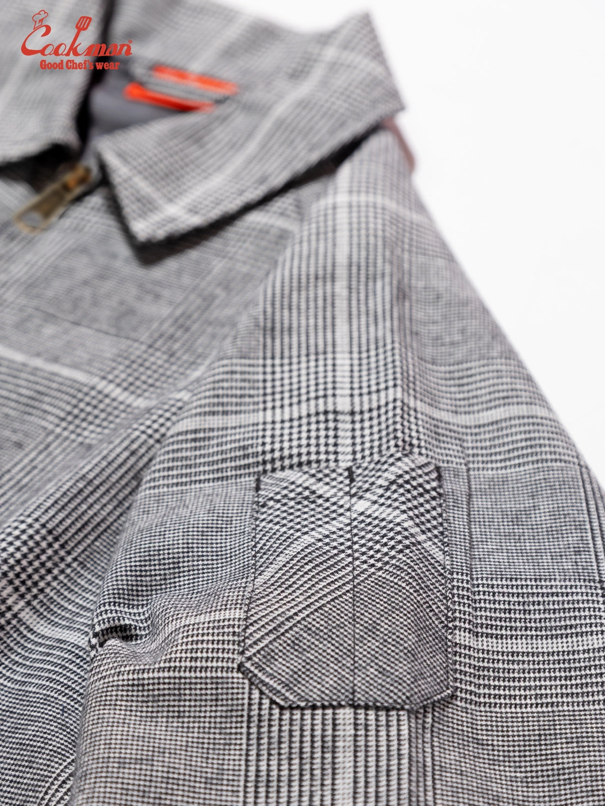 Delivery Jacket With Lining - Glen Check Black