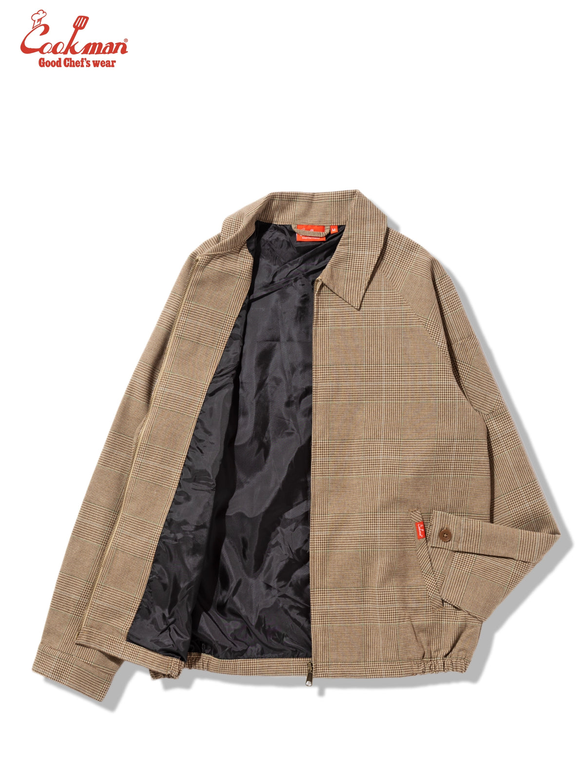 Delivery Jacket With Lining - Glen Check Brown