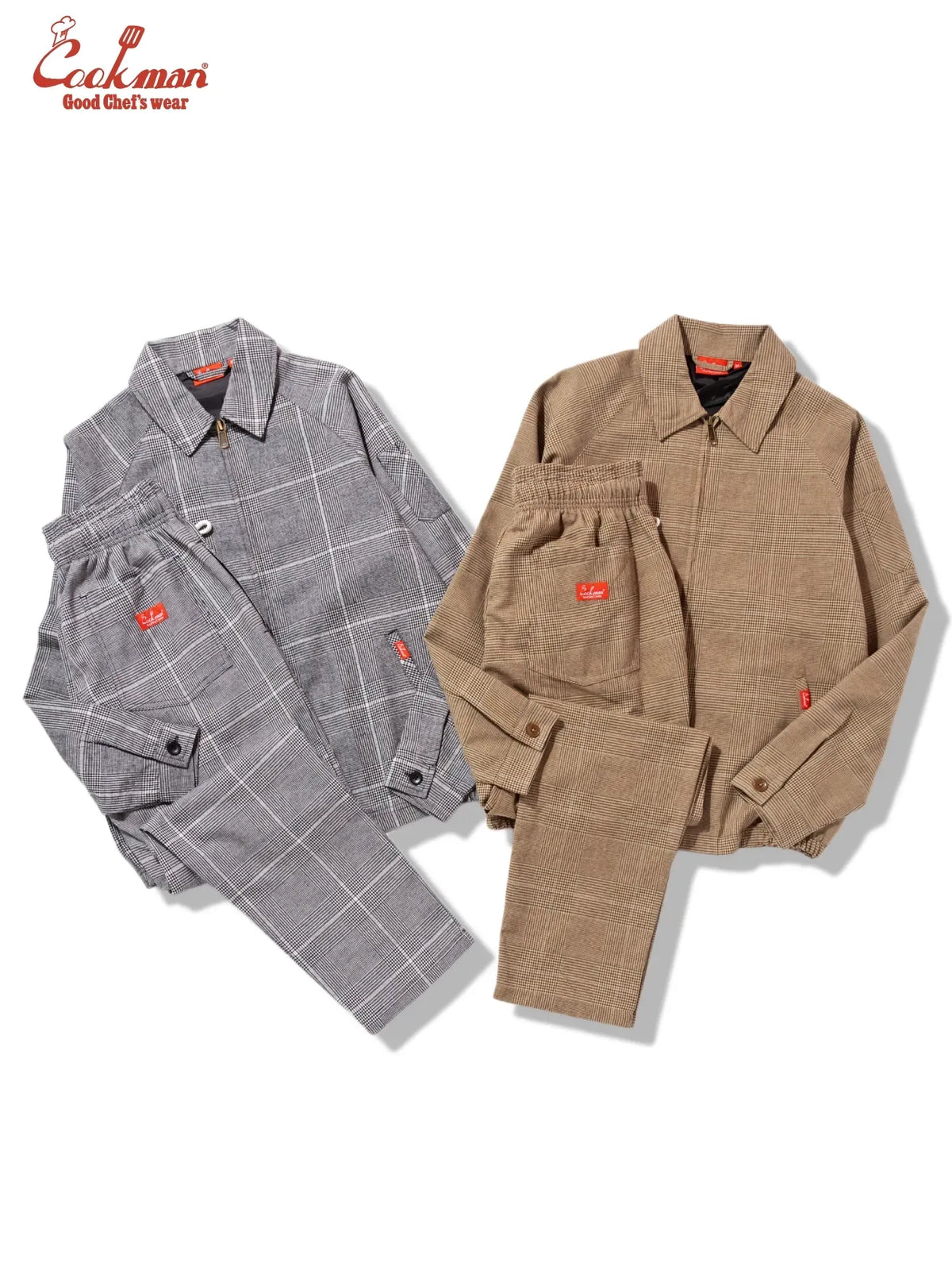 Delivery Jacket With Lining - Glen Check Black