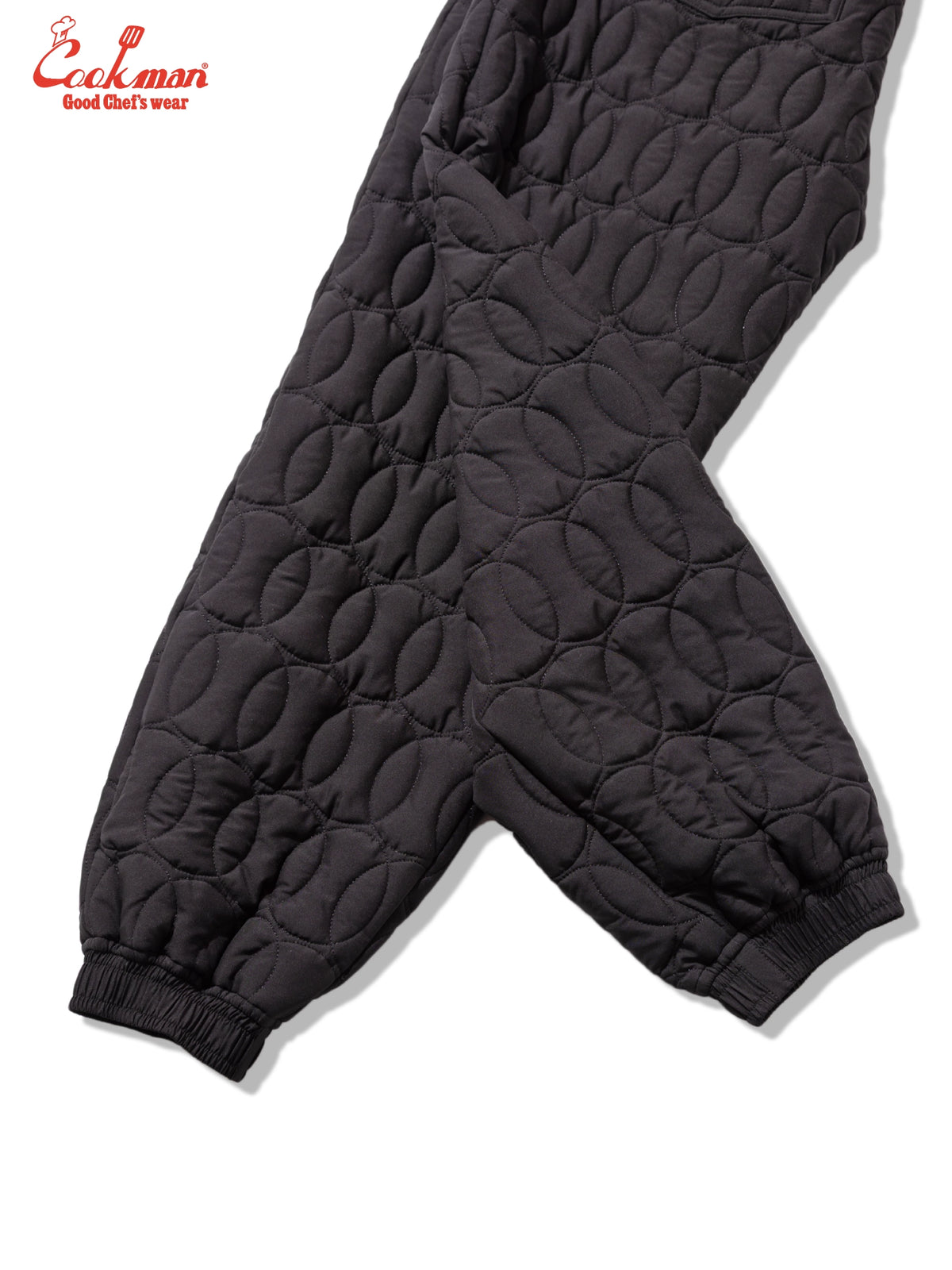 Chef Pants - Quilted Baseball : Black