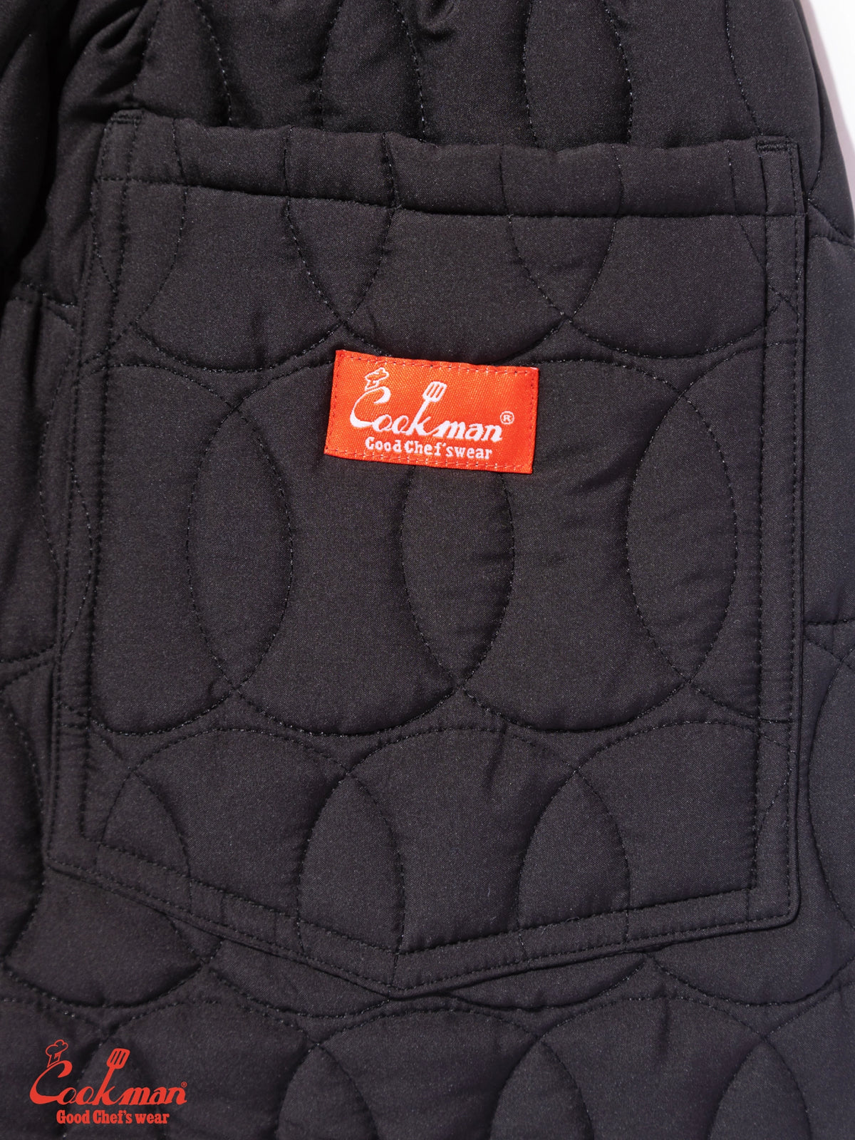 Chef Pants - Quilted Baseball : Black