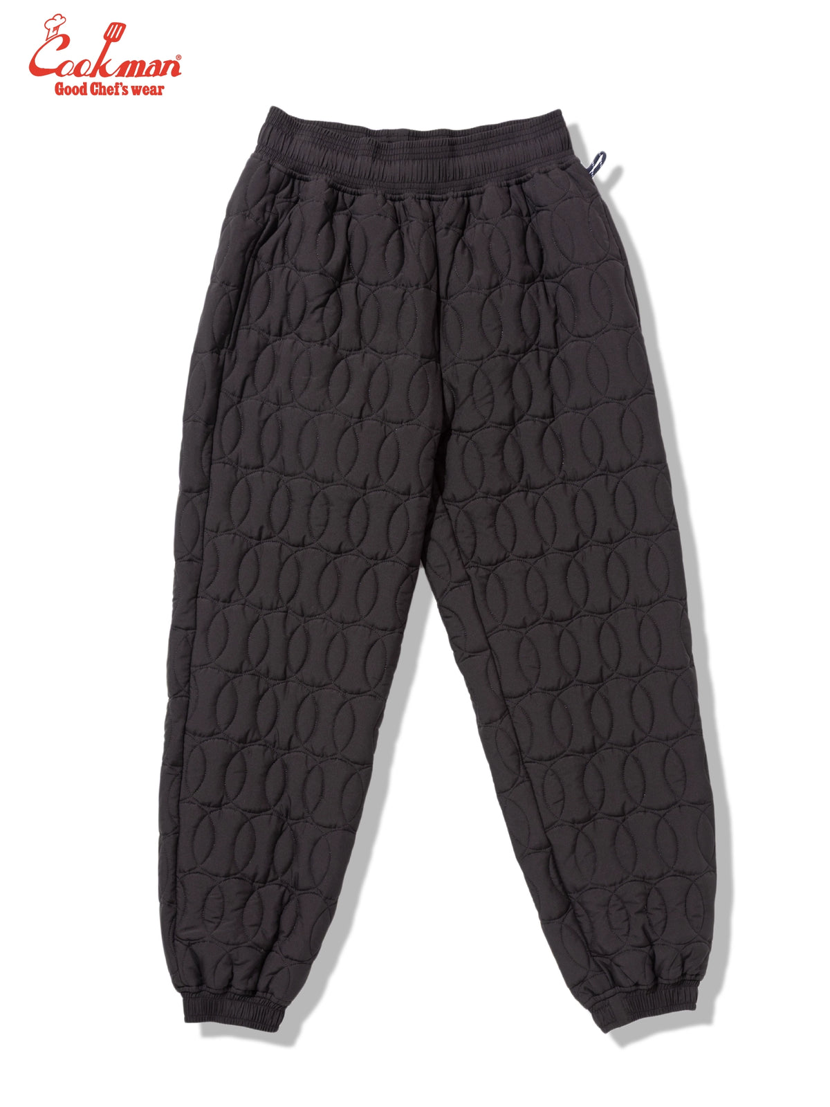 Chef Pants - Quilted Baseball : Black