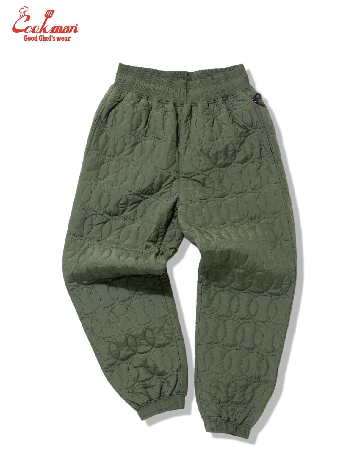 Chef Pants - Quilted Baseball : Olive