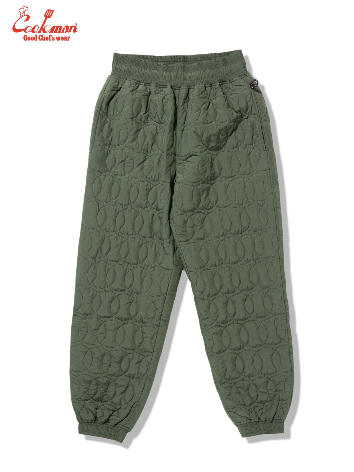 Chef Pants - Quilted Baseball : Olive