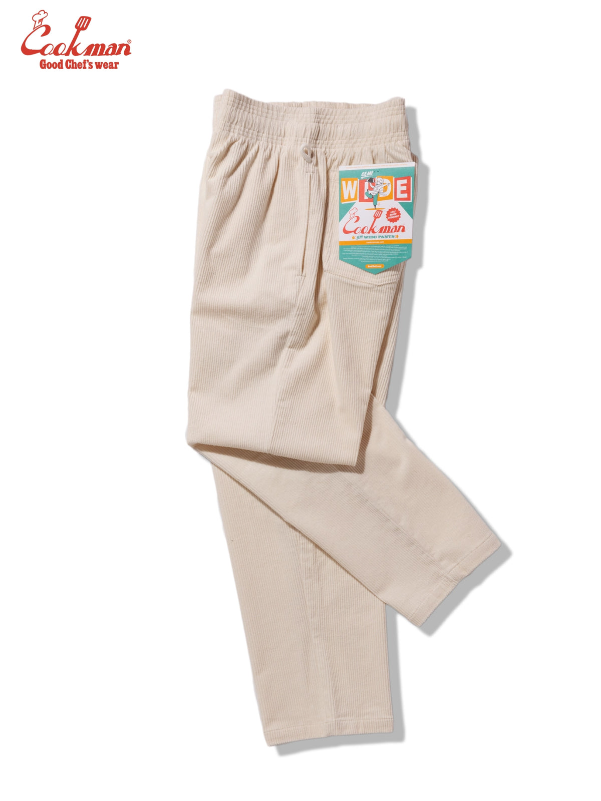 Chef Pants Semiwide - Corduroy : Cream