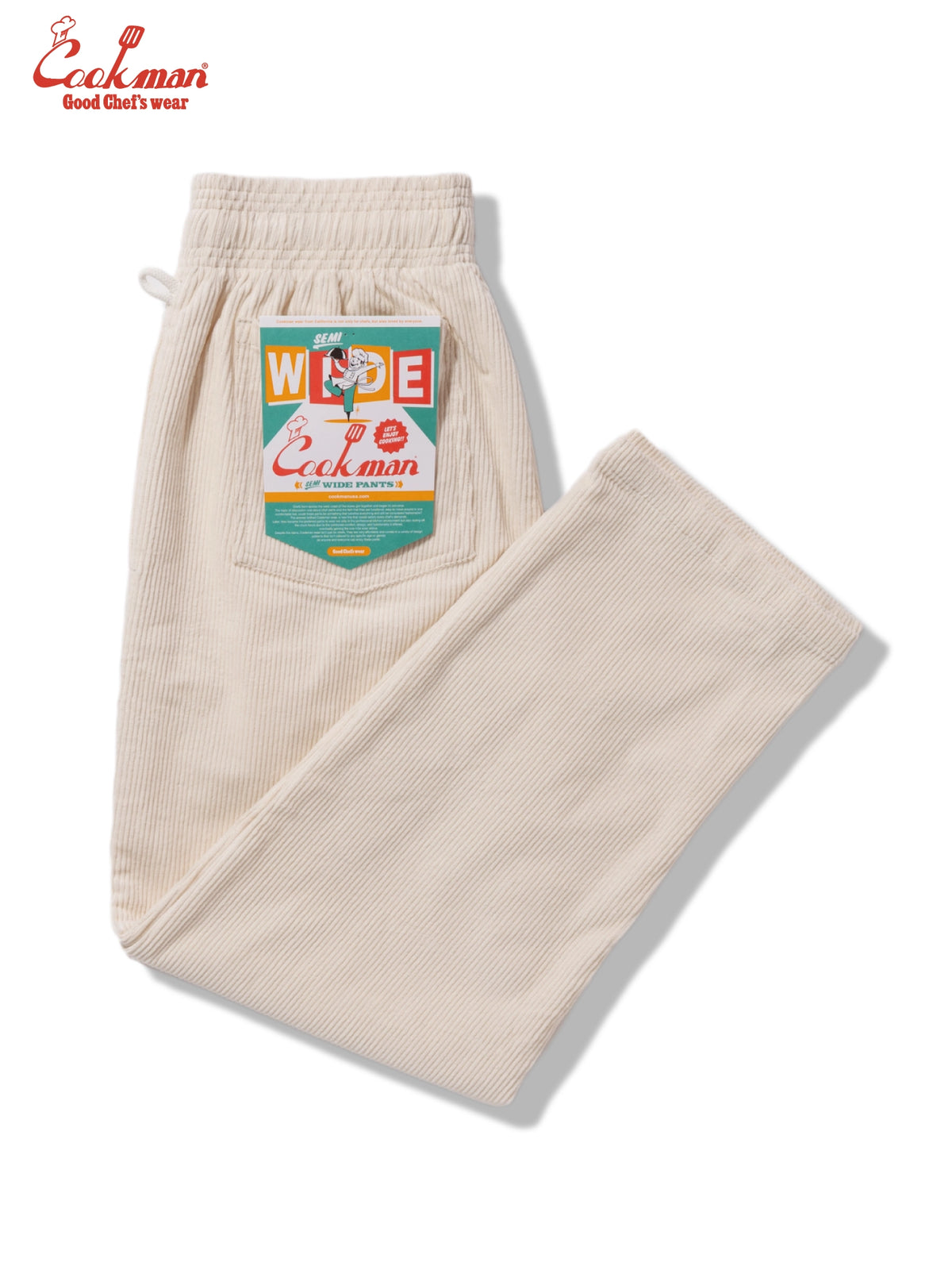 Chef Pants Semiwide - Corduroy : Cream