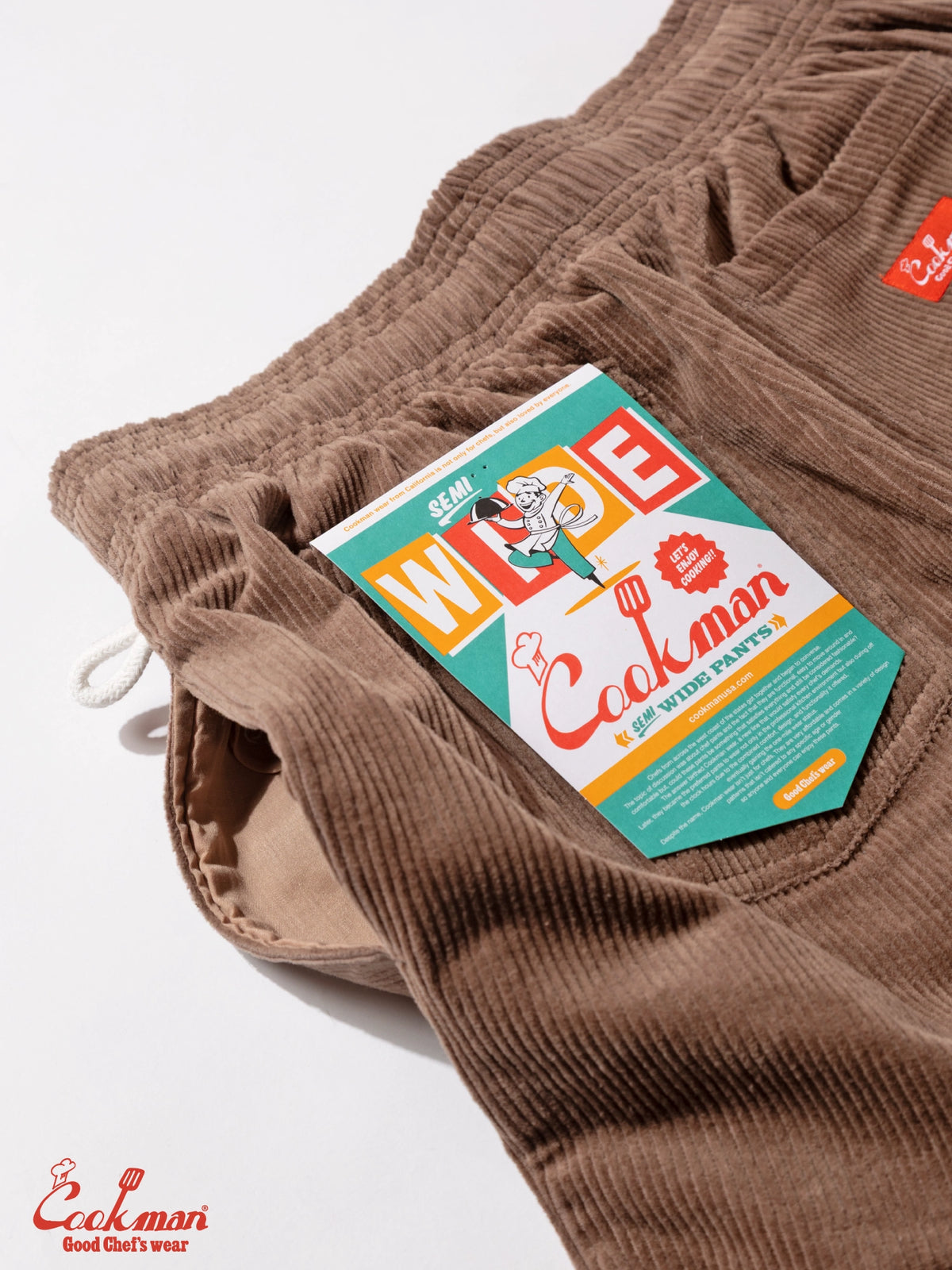 Chef Pants Semiwide - Corduroy : Cocoa