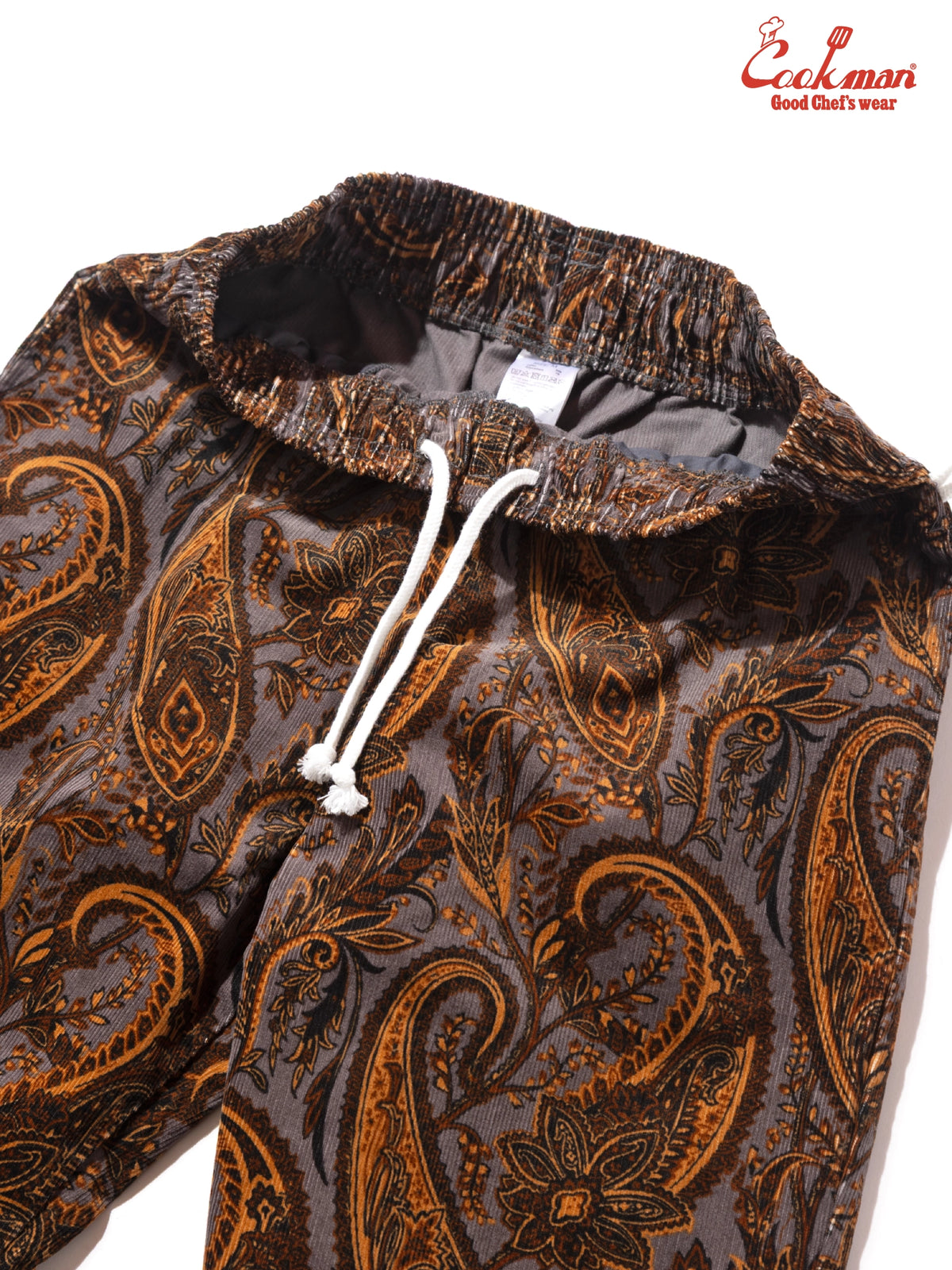 Chef Pants Semiwide - Corduroy : Paisley Brown