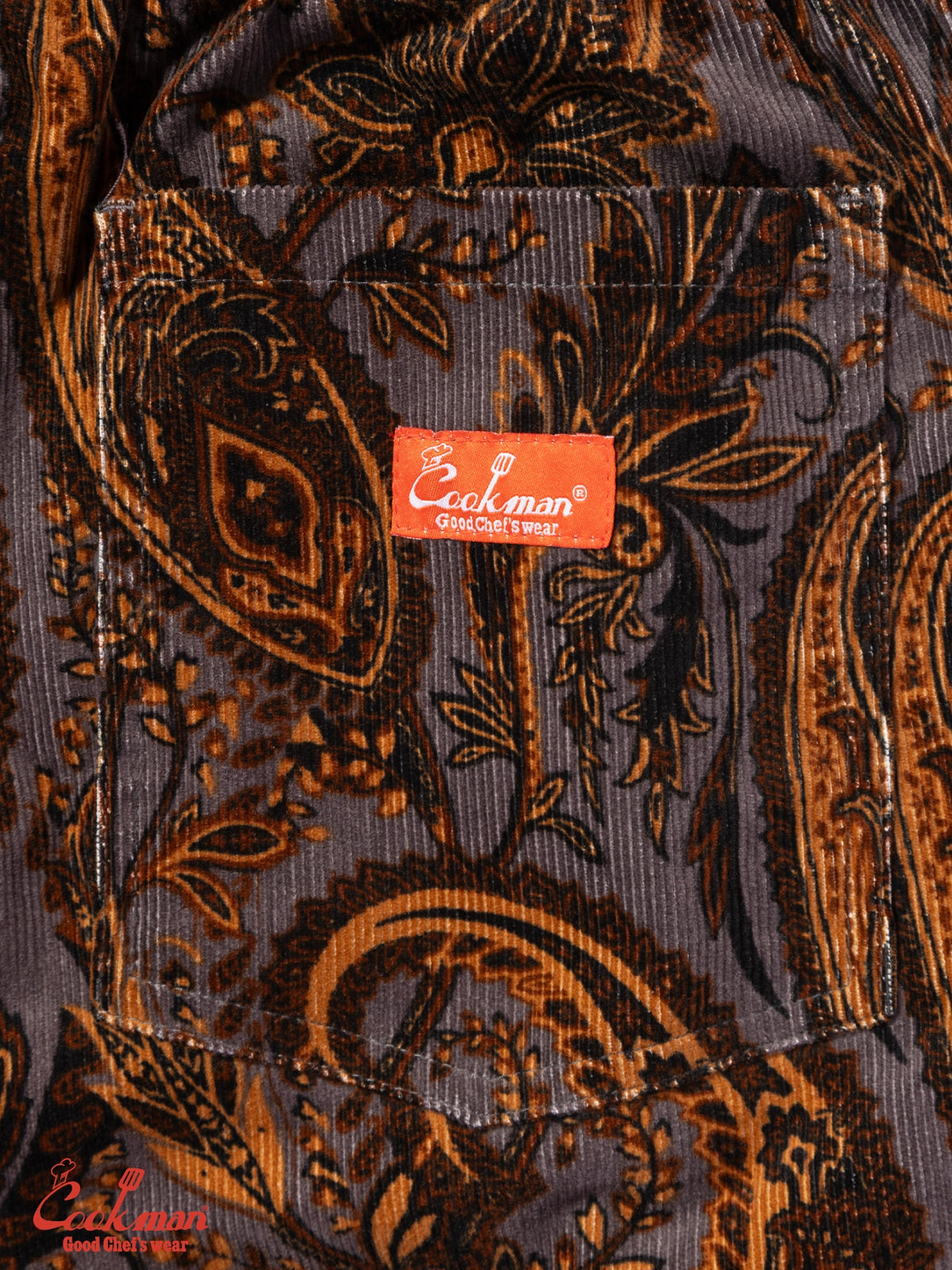Chef Pants Semiwide - Corduroy : Paisley Brown