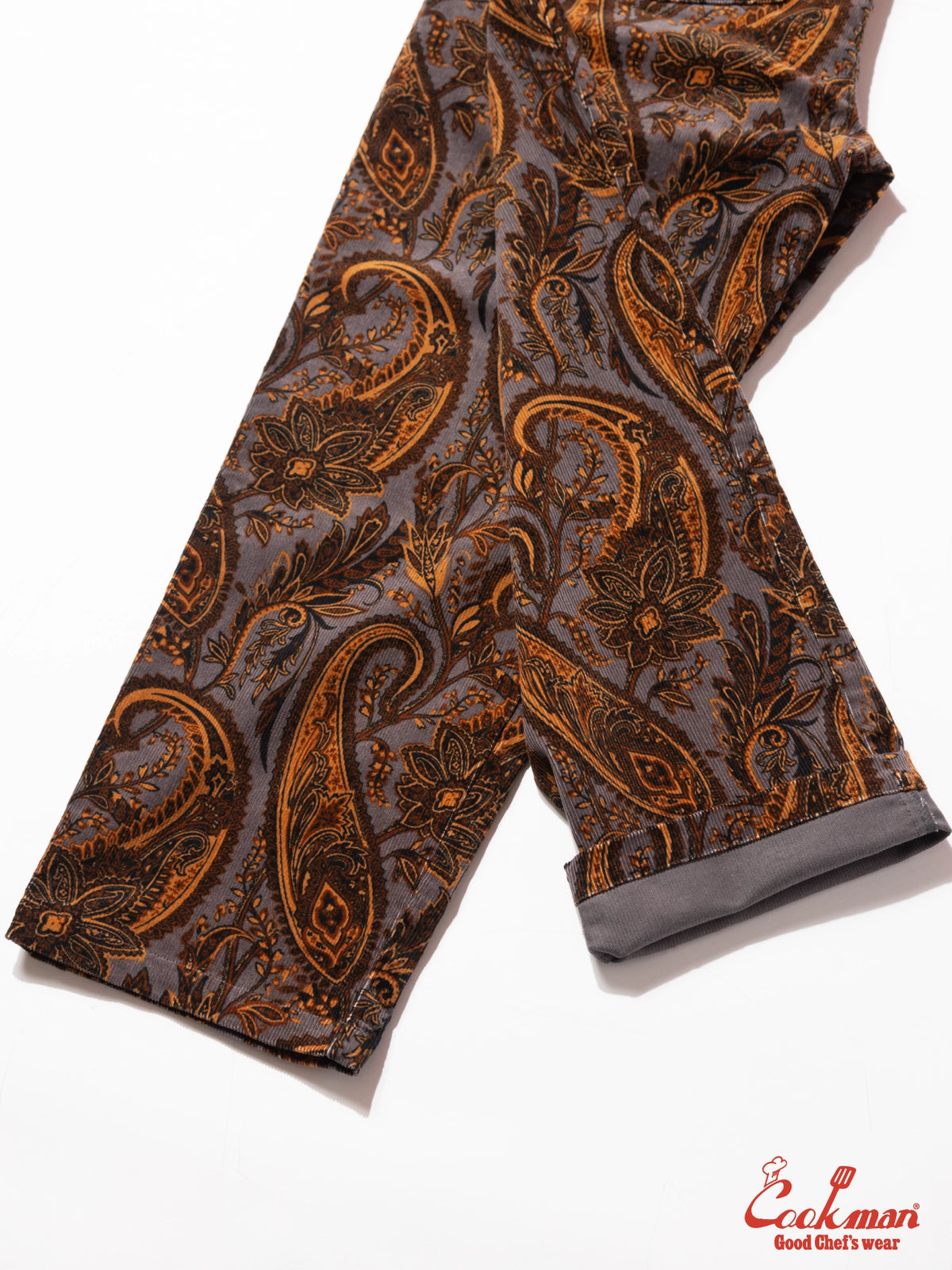 Chef Pants Semiwide - Corduroy : Paisley Brown