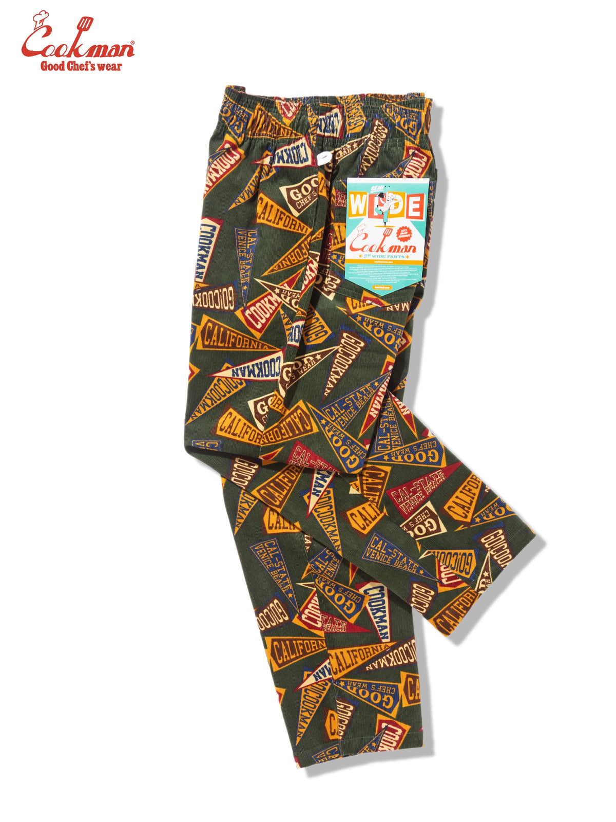 Chef Pants Semiwide - Corduroy : Pennant Green