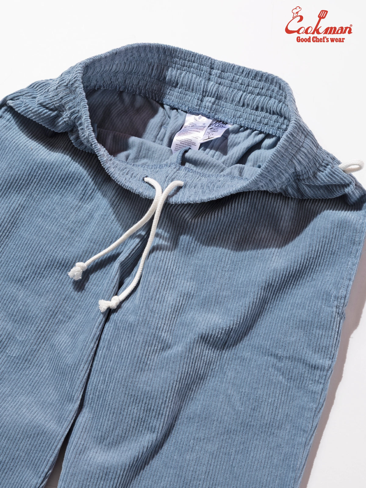 Chef Pants Semiwide - Corduroy : Blue Gray
