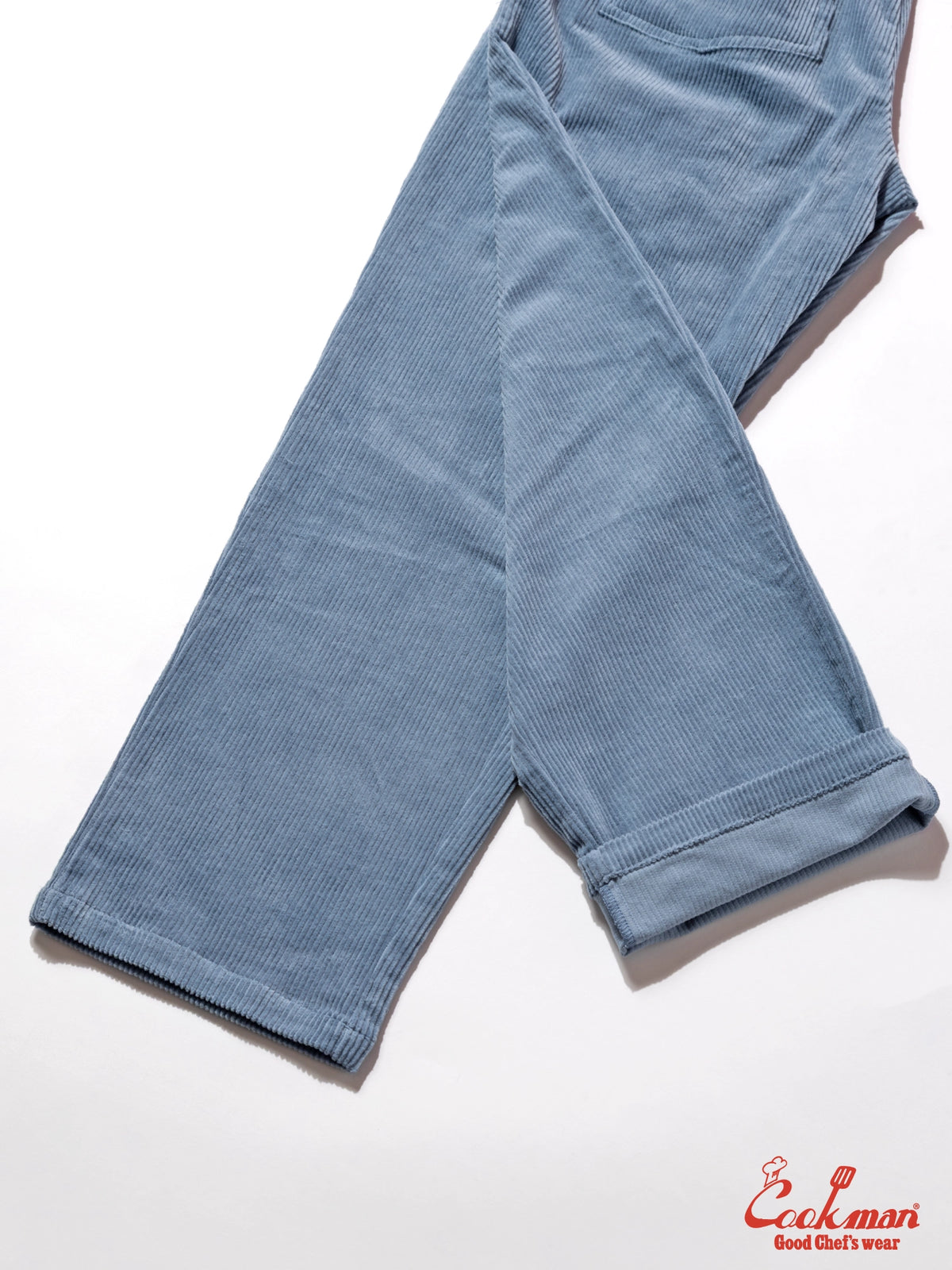 Chef Pants Semiwide - Corduroy : Blue Gray