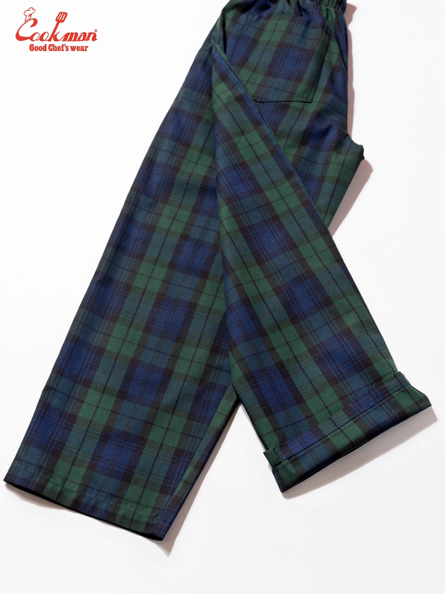 Chef Pants High-Wide - Black Watch Plaid