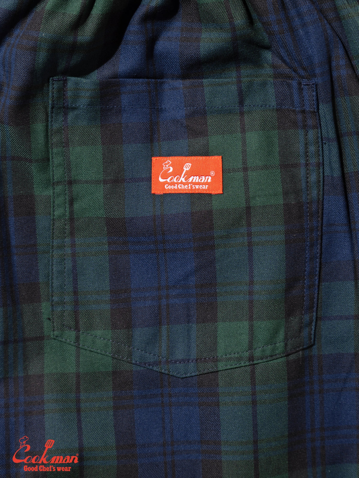 Chef Pants High-Wide - Black Watch Plaid