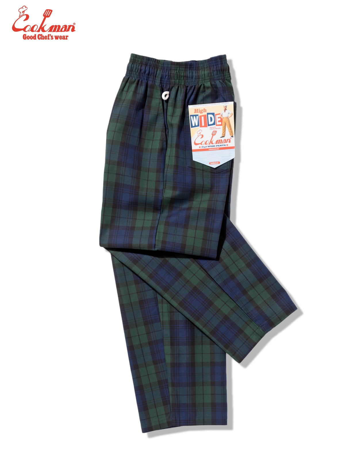Chef Pants High-Wide - Black Watch Plaid