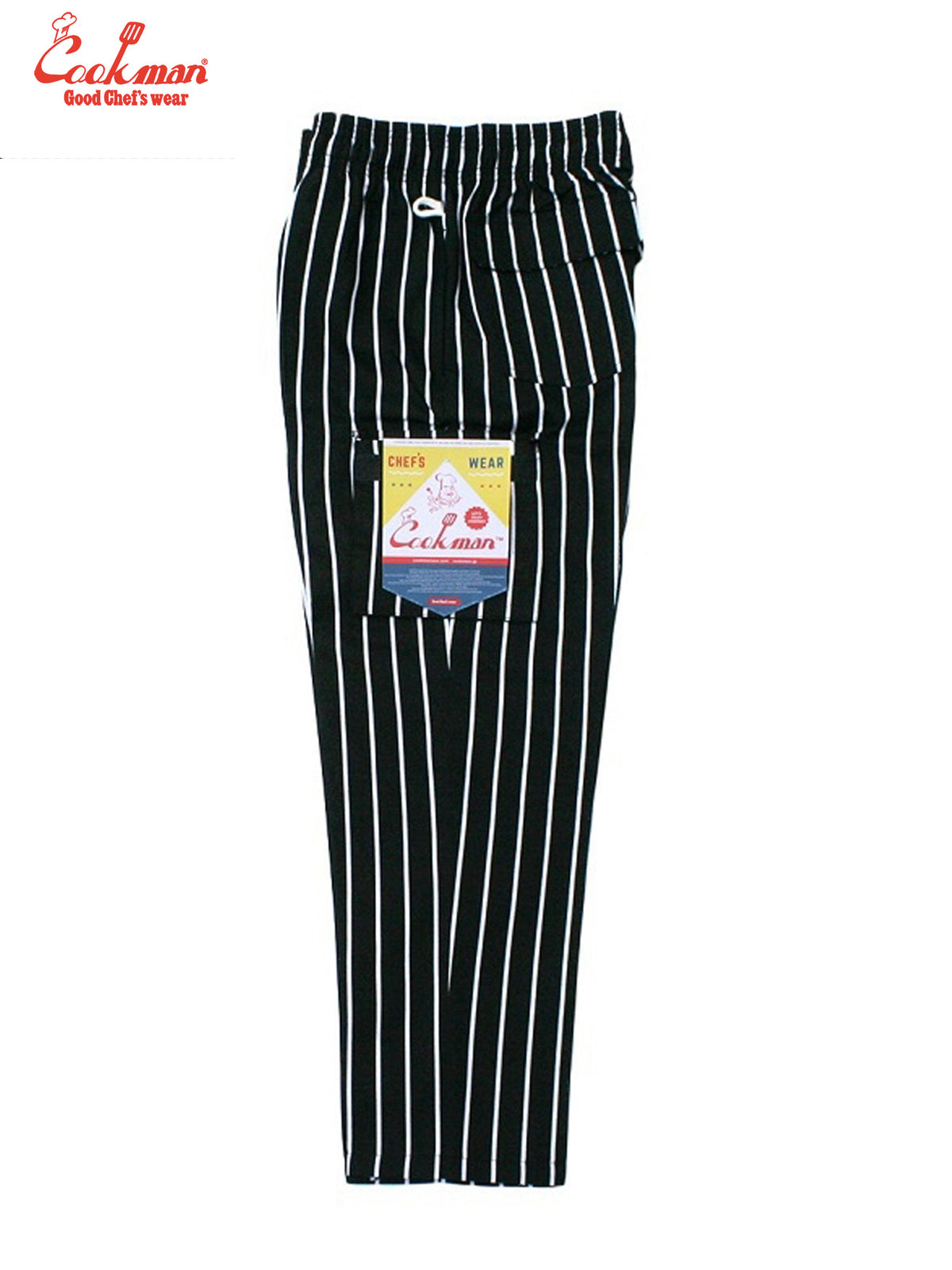 Chef Pants Cargo - Stripe : Black